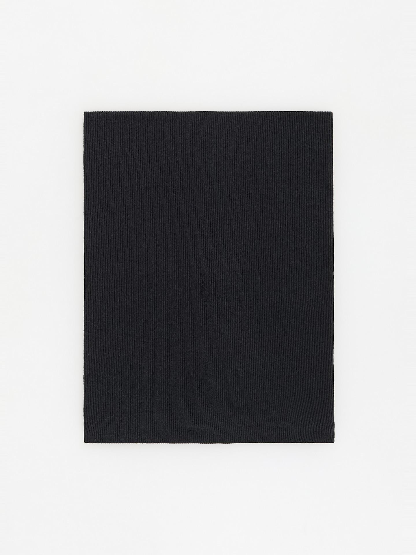 Black Cotton Rich Snood, Black, medium