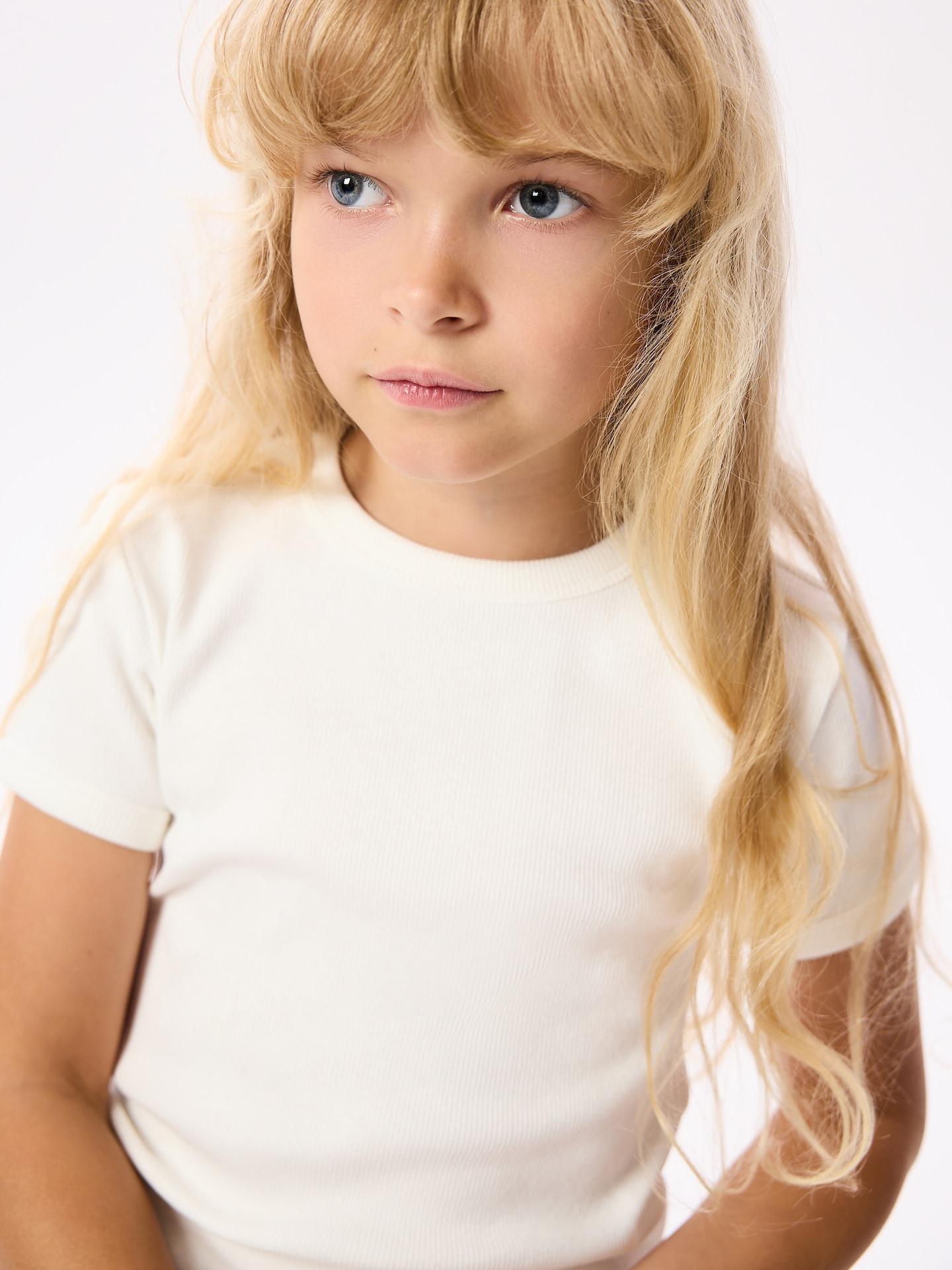 Cream Plain T-Shirt, Ivory, medium