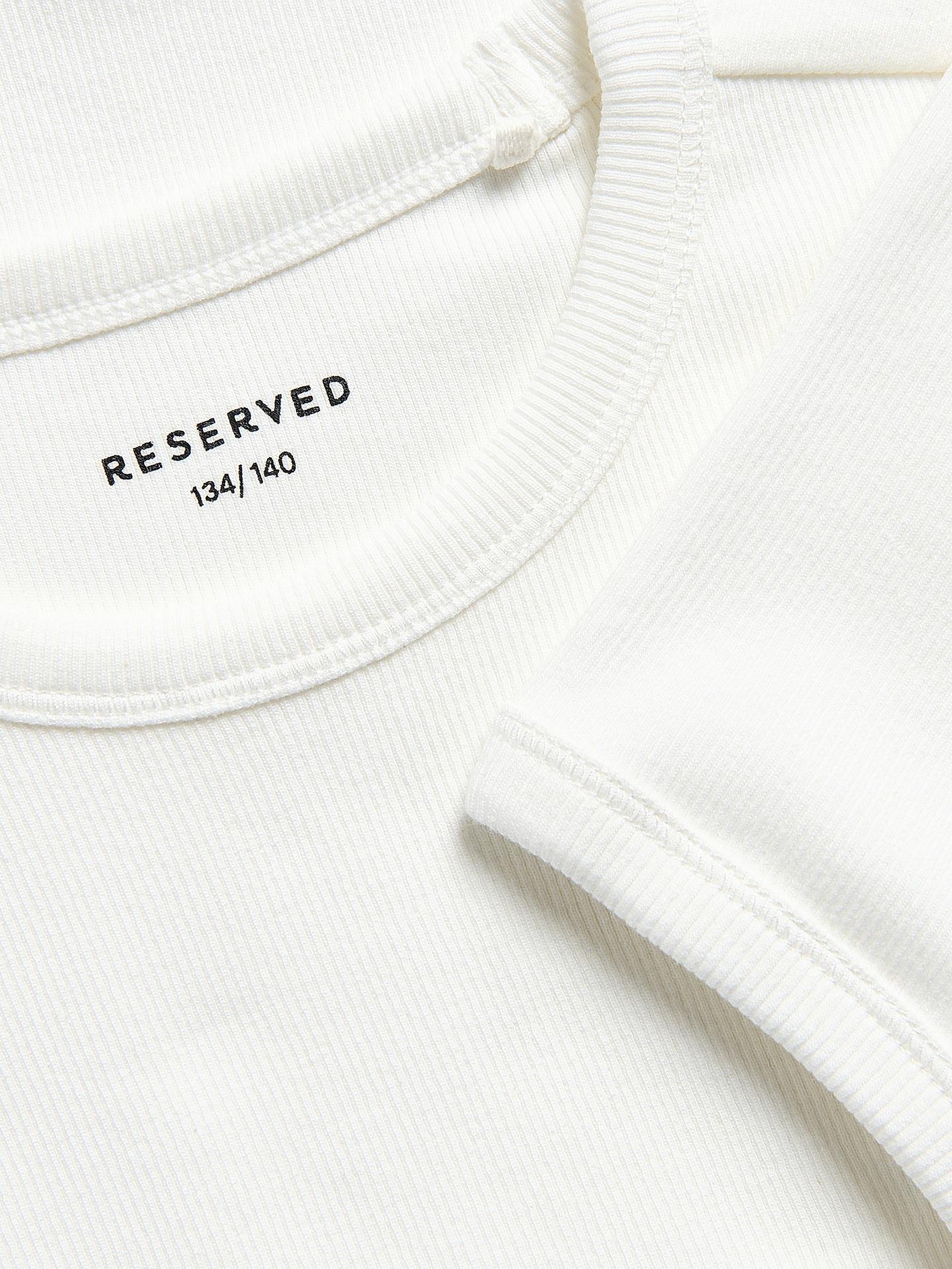 Cream Plain T-Shirt, Ivory, large image number 4