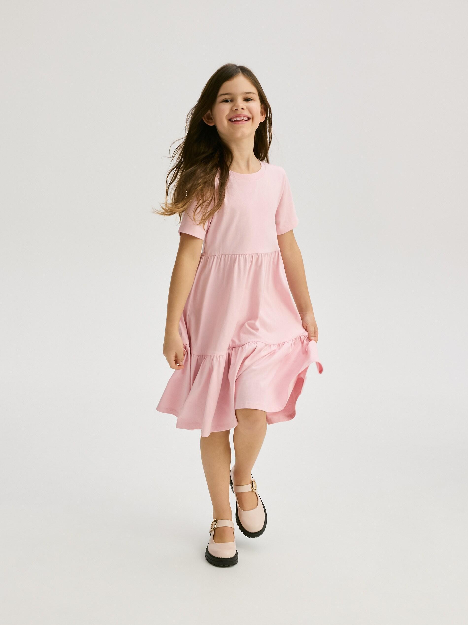 Pink Cotton Dress, Pink, medium