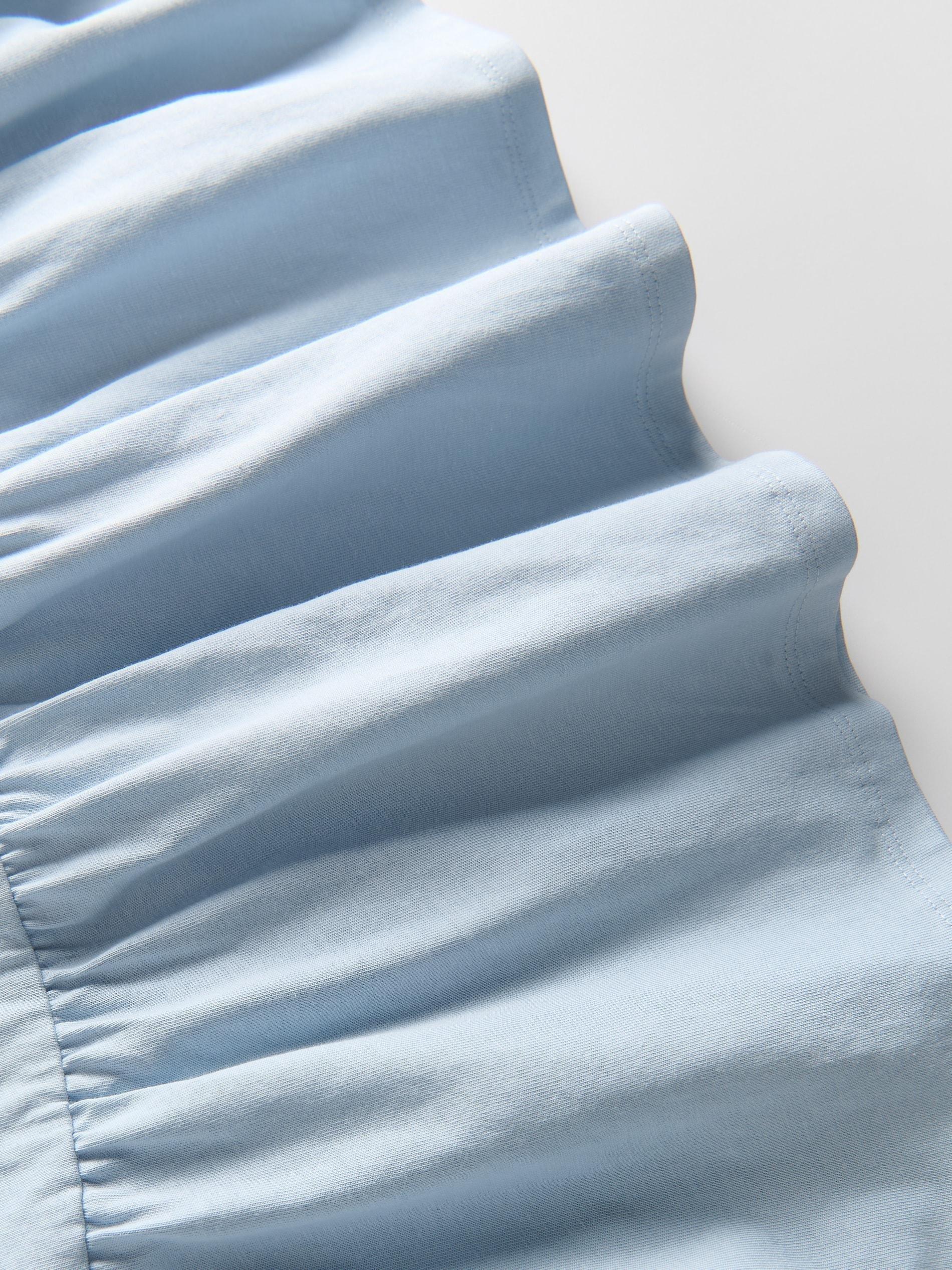 Blue Cotton Dress, Blue, large image number 3