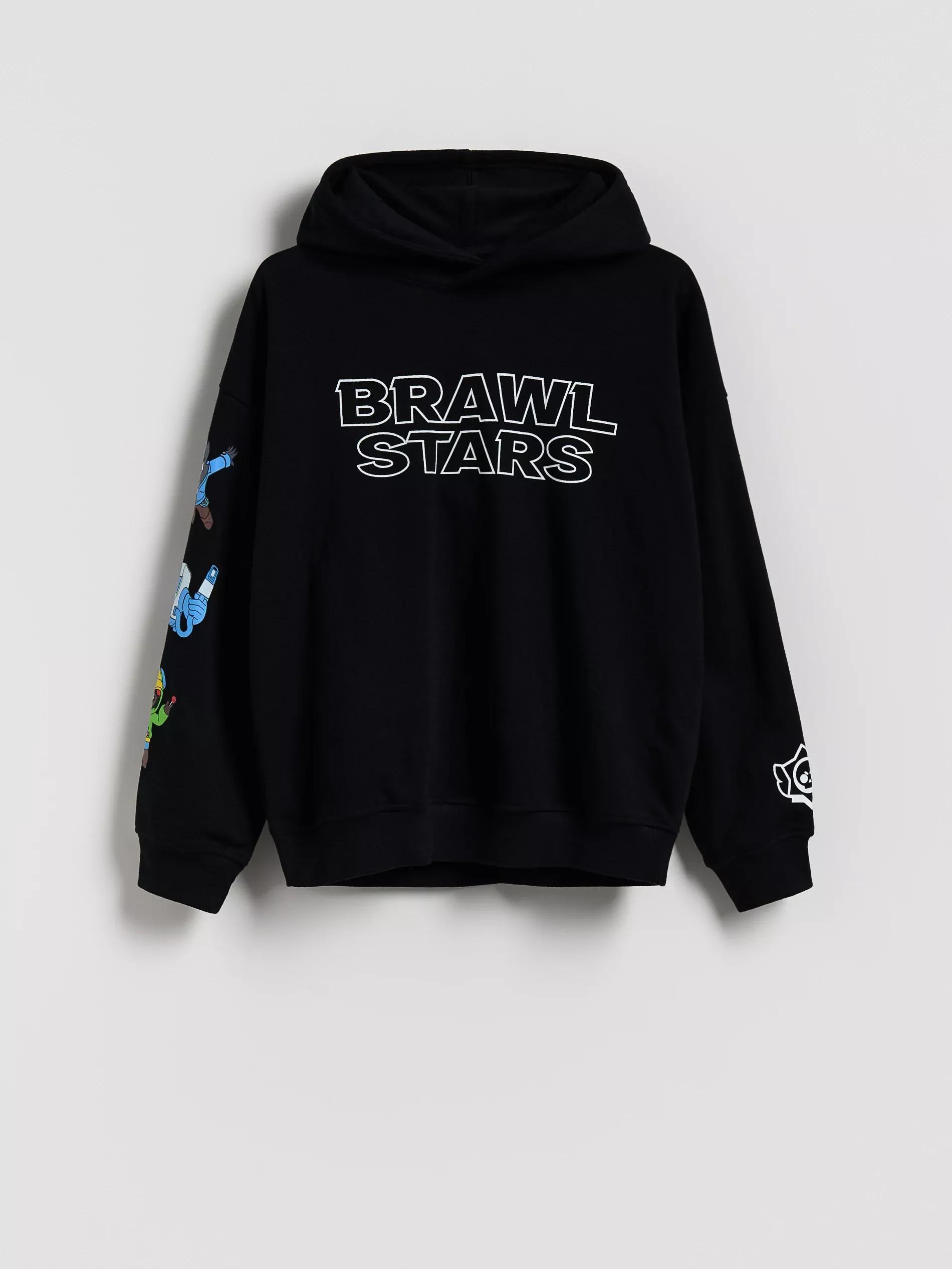 BLACK Brawl Stars sweatshirt, Black, medium
