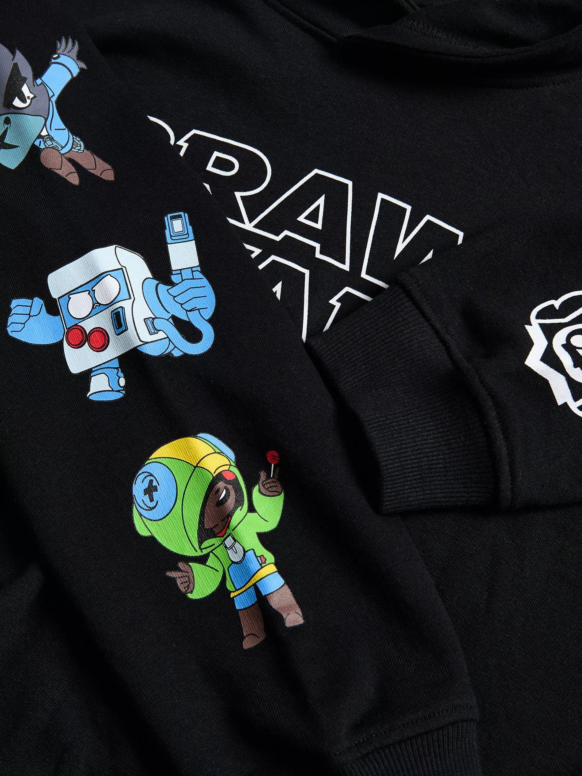 BLACK Brawl Stars sweatshirt, Black, medium