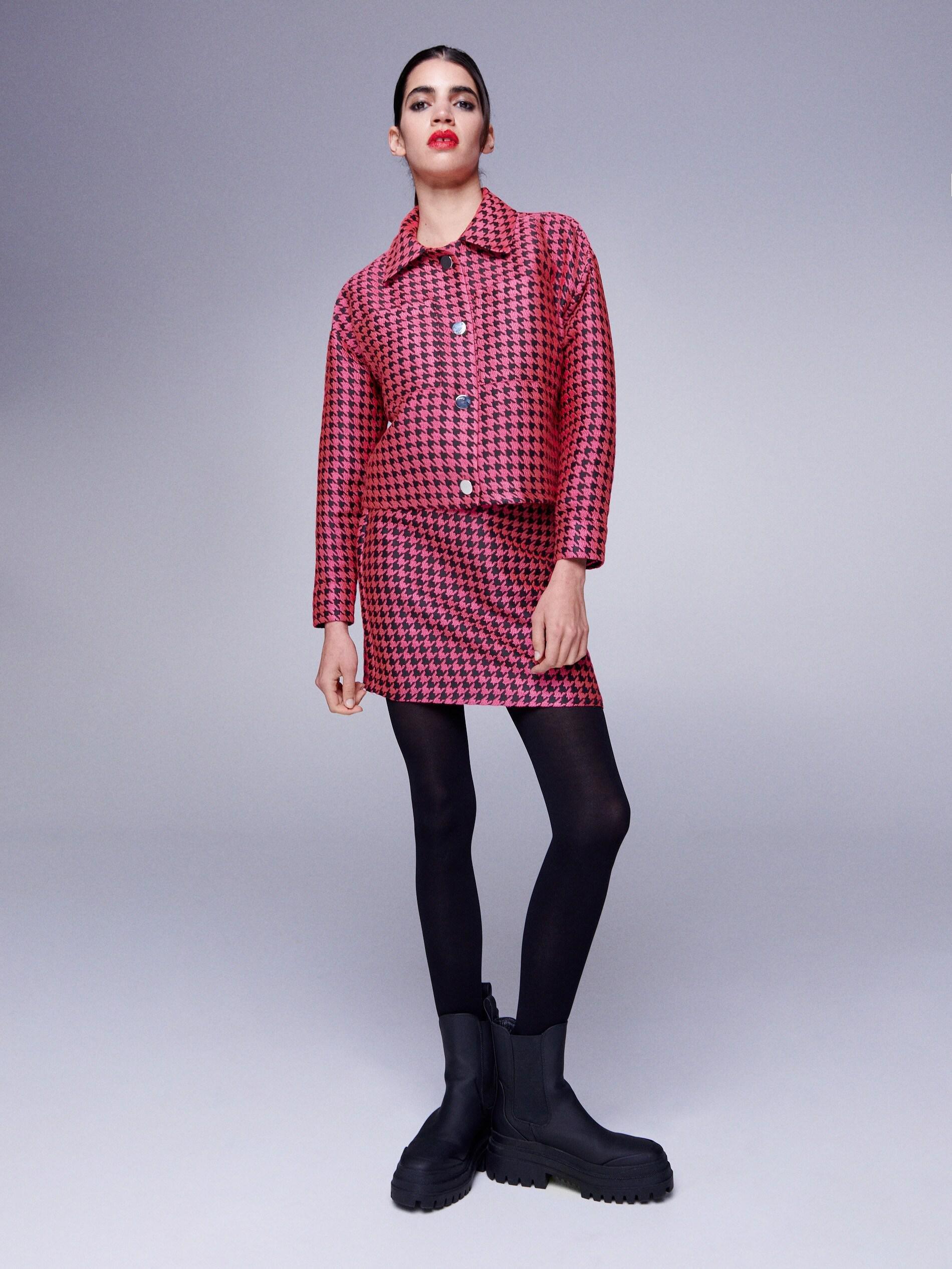 Multicolor Dogtooth Print Shirt, Women, , large image number 3