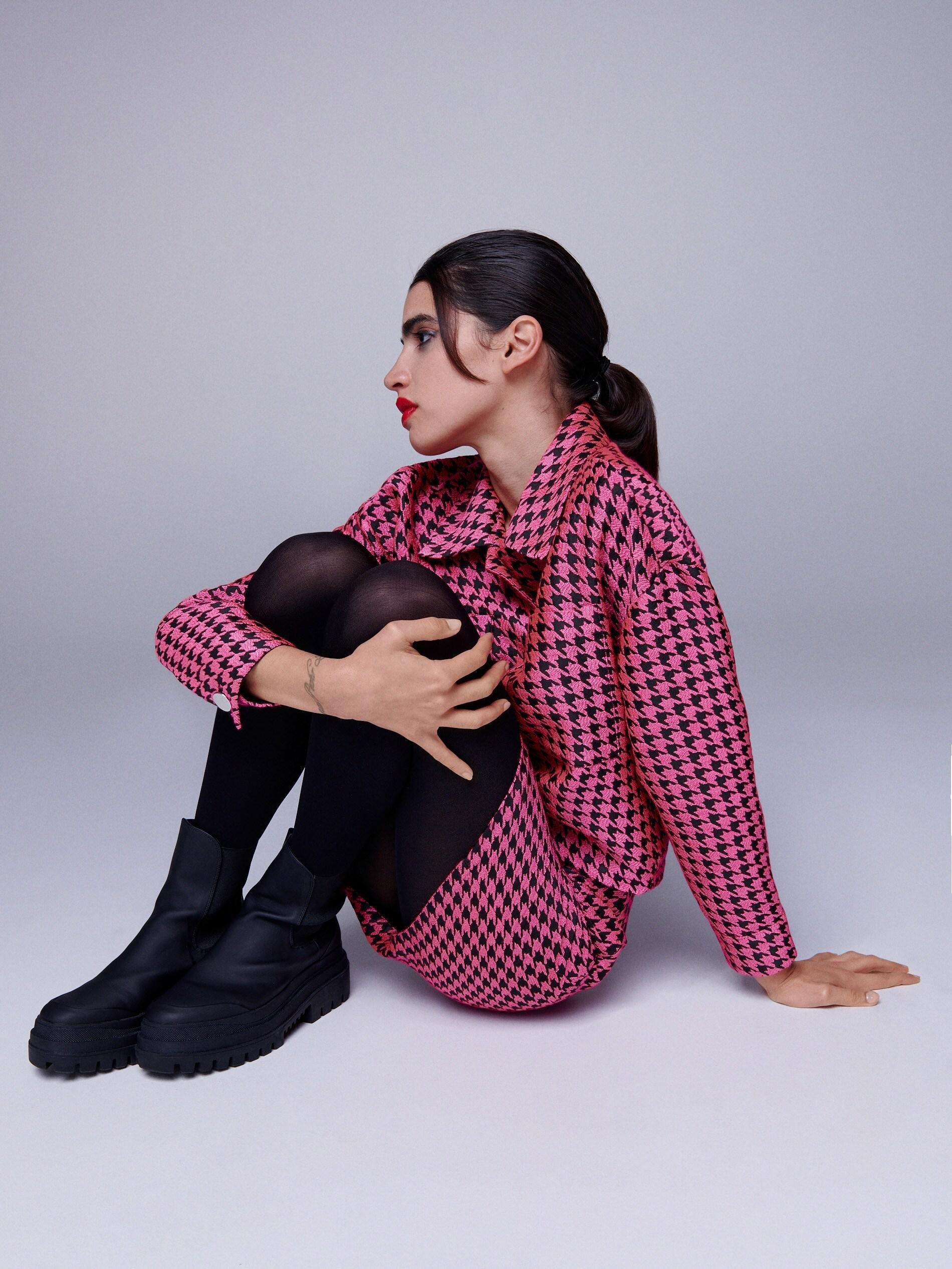 Multicolor Dogtooth Print Shirt, Women, , large image number 4