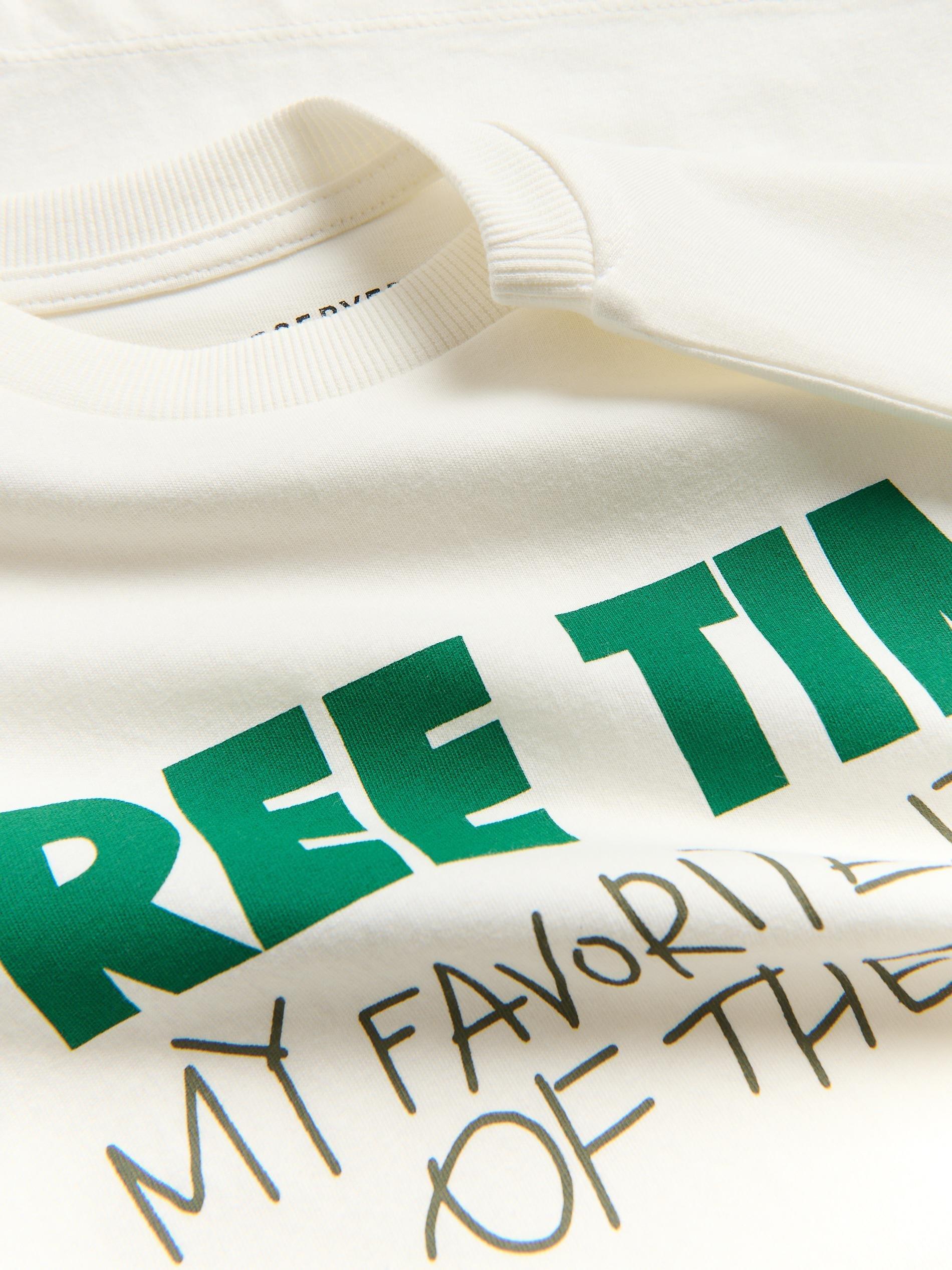 Cream T-Shirt With Print, Ivory, large image number 1