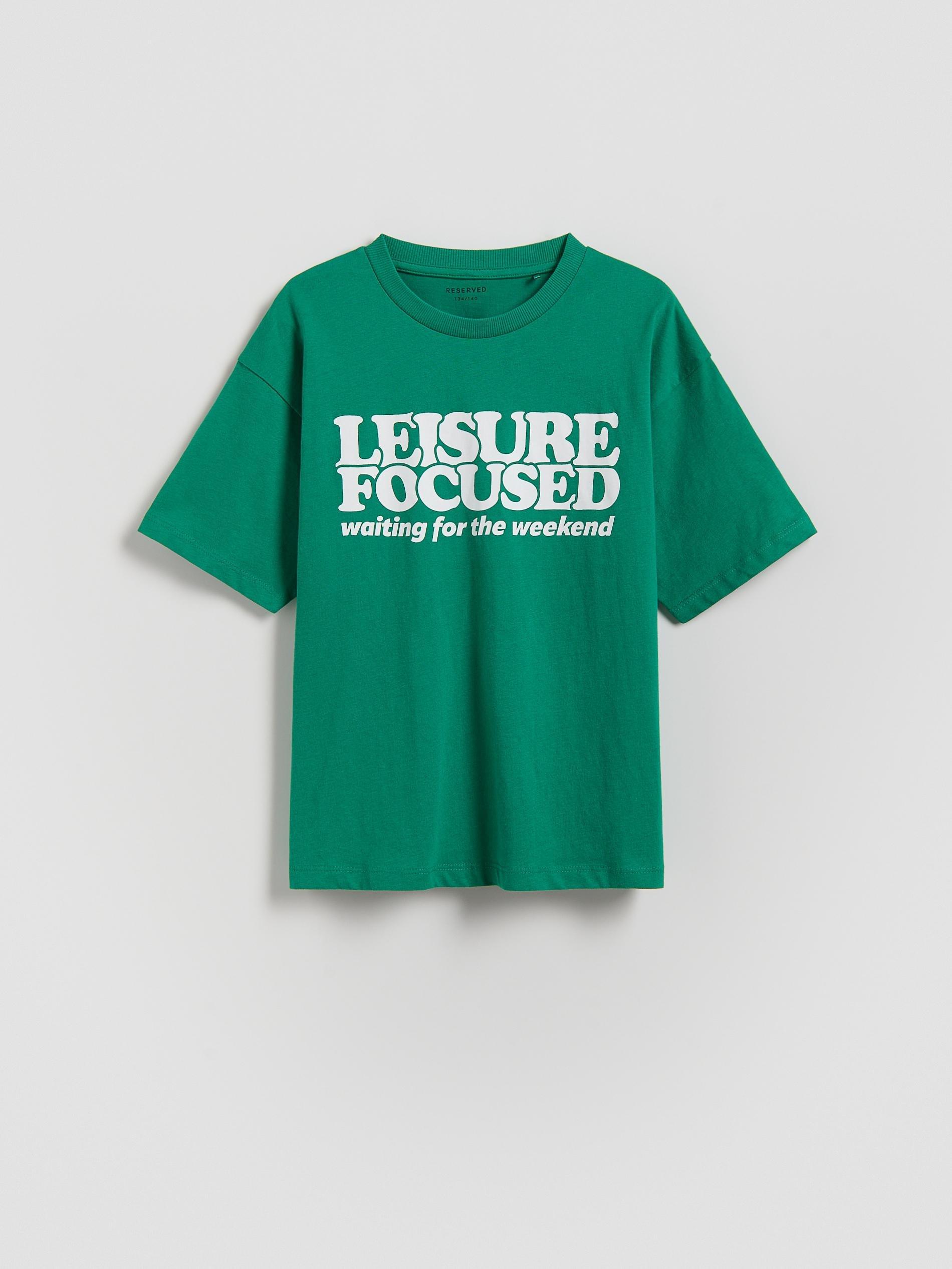 Green T-Shirt With Print, Green, large image number 1