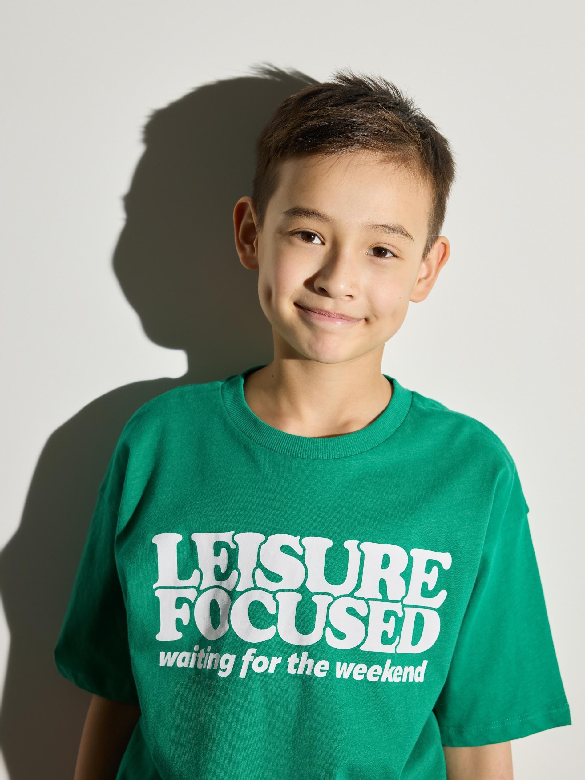 Green T-Shirt With Print, Green, large image number 4