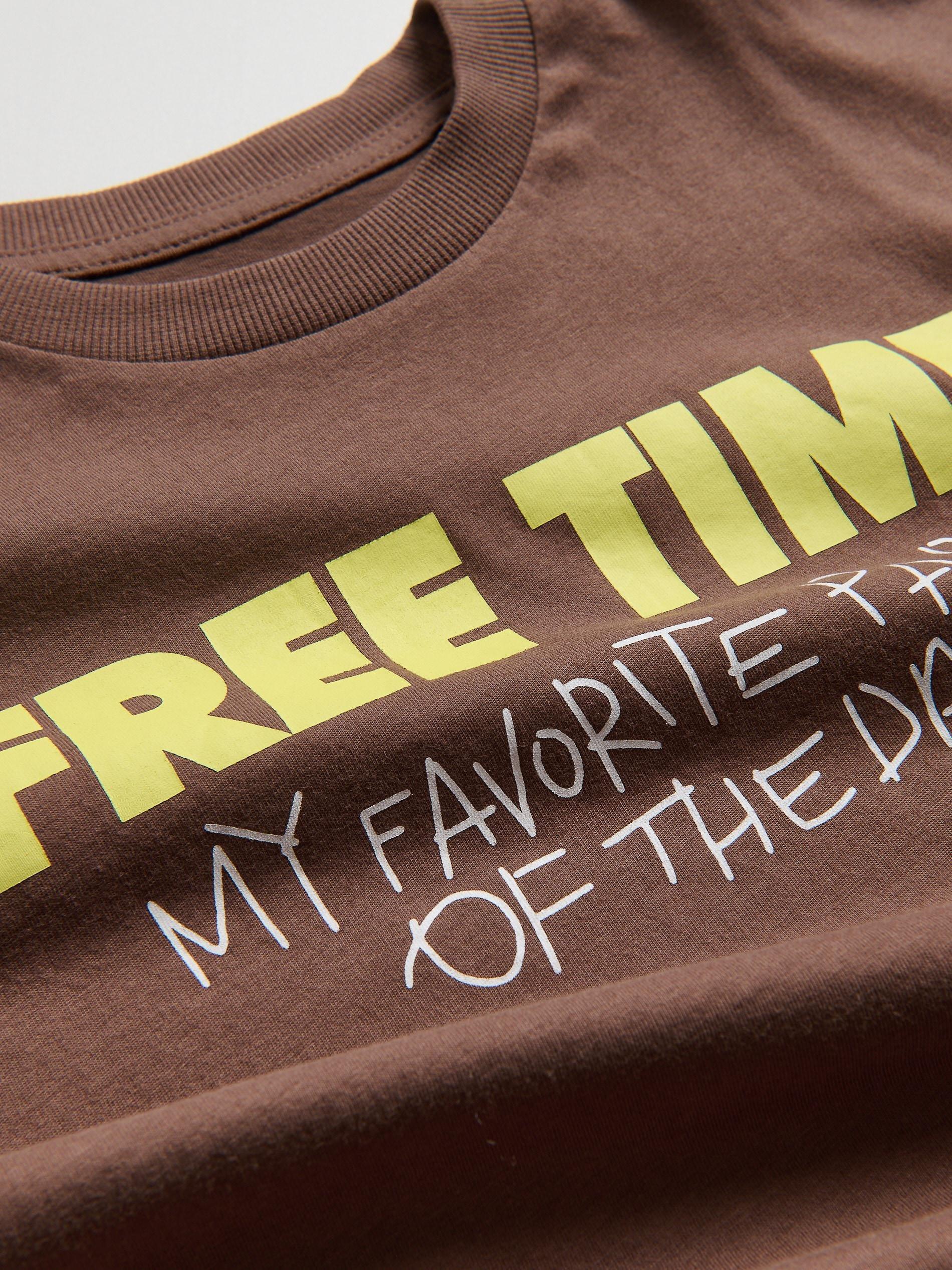 Brown T-Shirt With Print, Brown, large image number 2