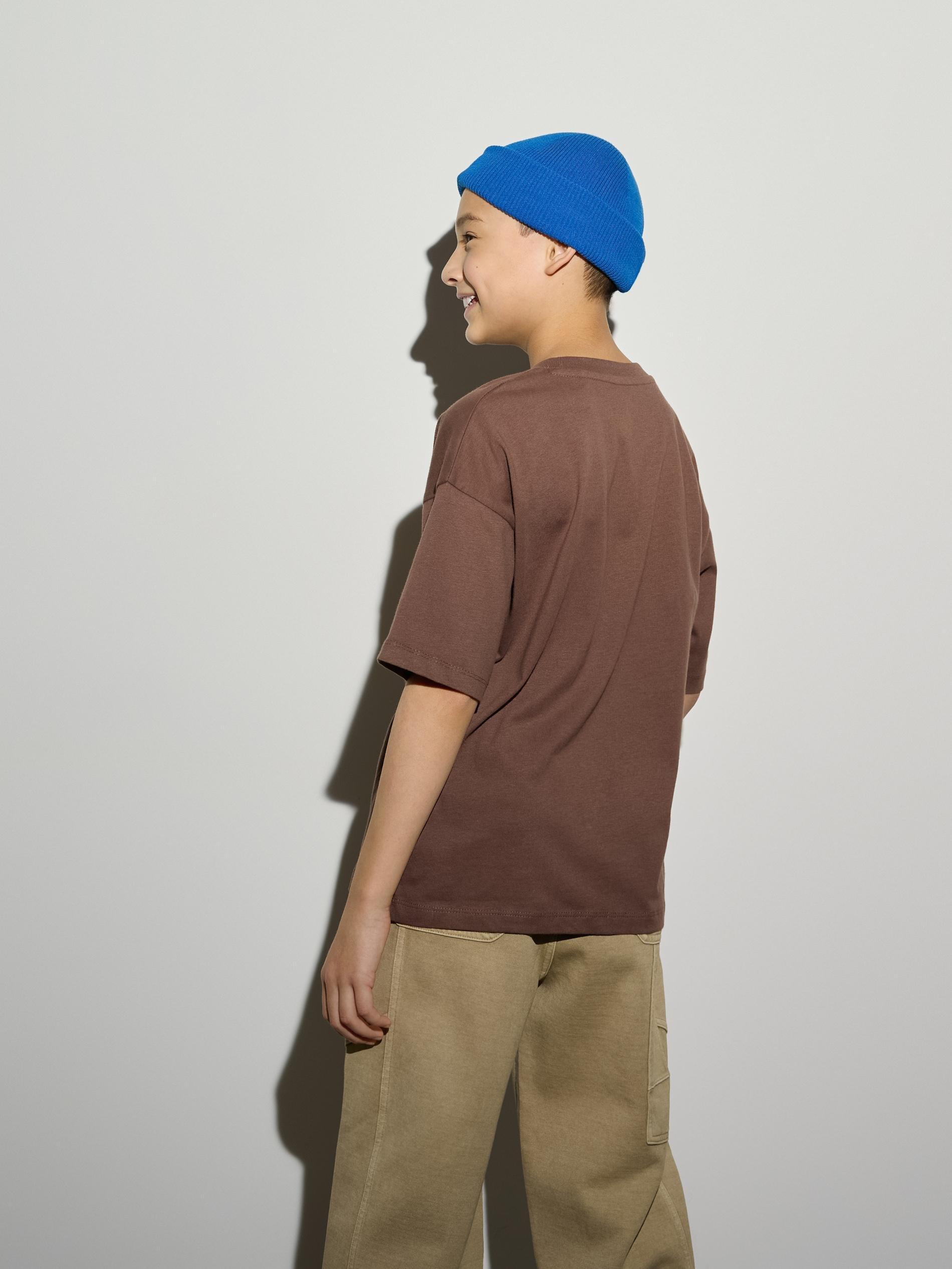 Brown T-Shirt With Print, Brown, large image number 4