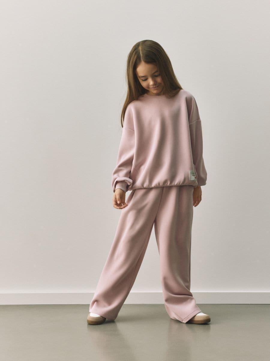 Pink Modal Blend Sweatshirt, Pink, medium