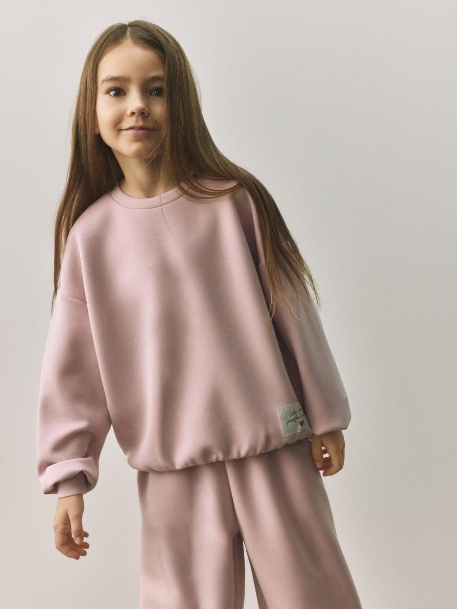 Pink Modal Blend Sweatshirt, Pink, medium