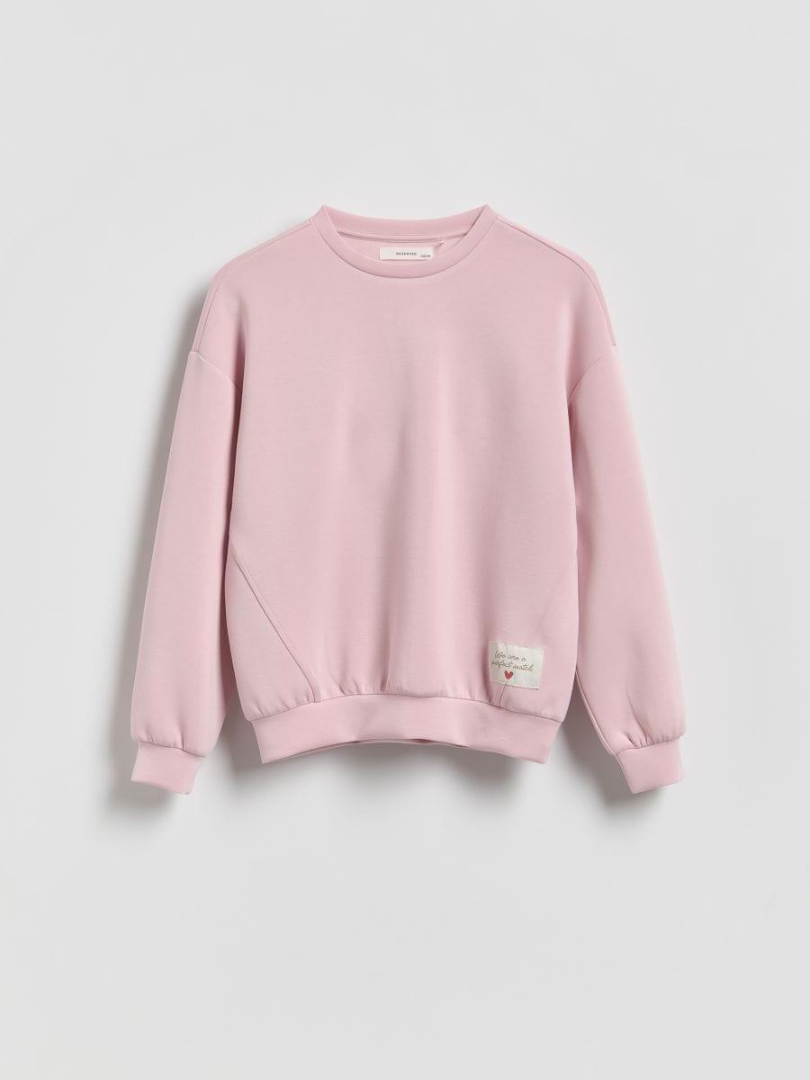 Pink Modal Blend Sweatshirt, Pink, medium