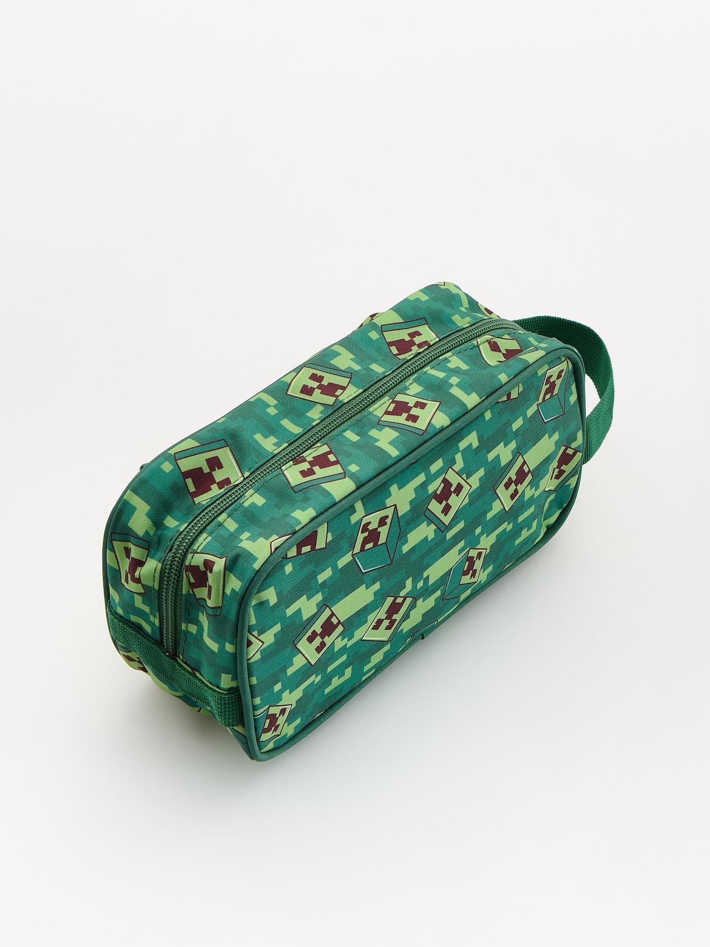 Green Minecraft Pencil Case, Khaki, medium