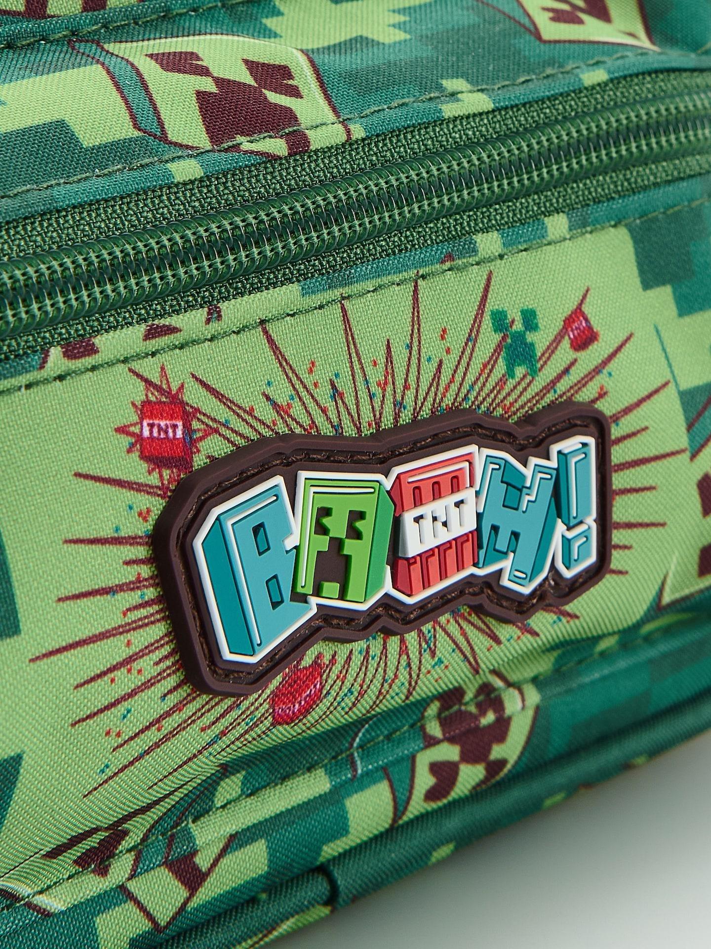 Green Minecraft Pencil Case, Khaki, medium