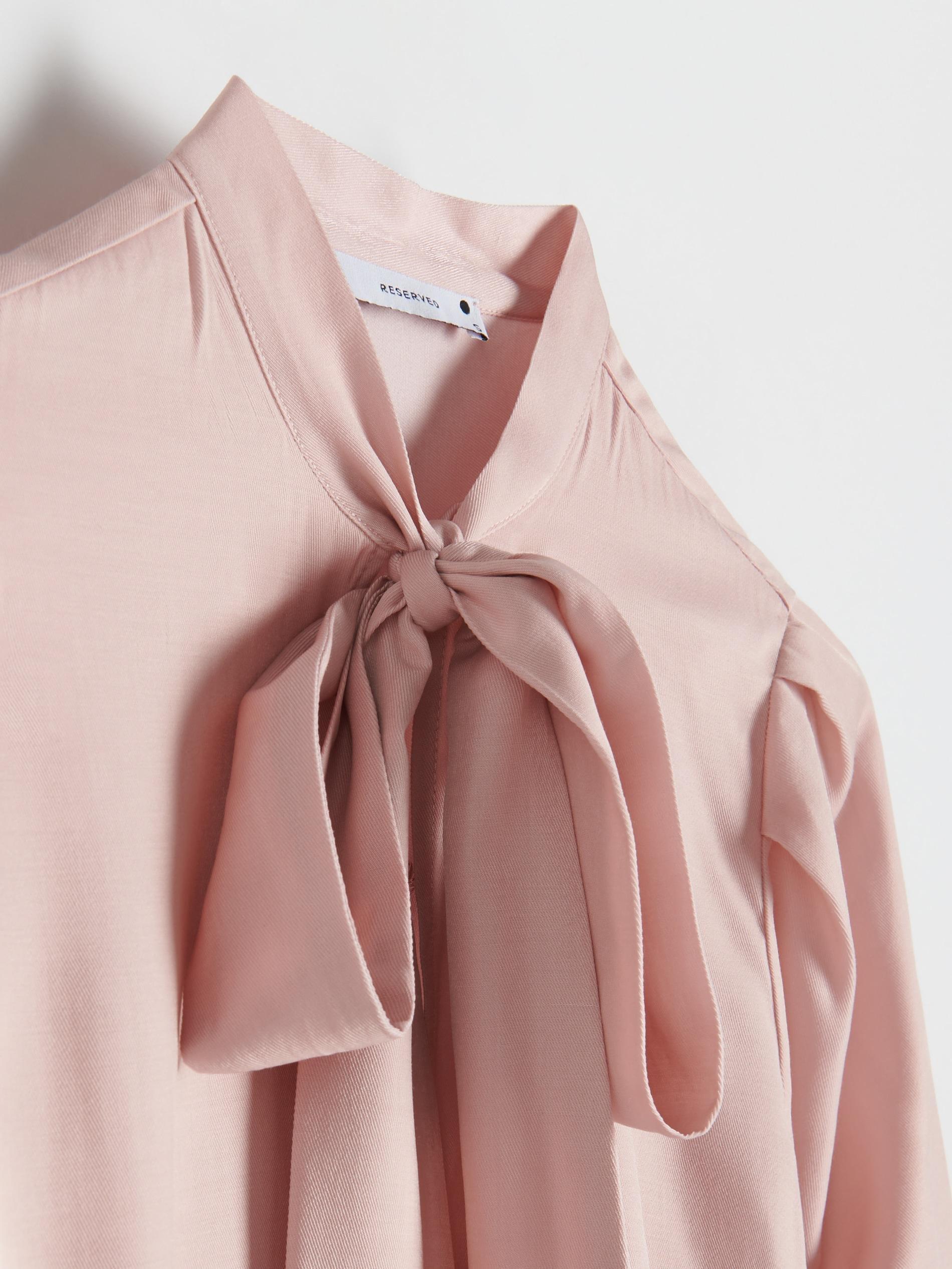 Pink Tie Detail Blouse, Pink, large image number 3