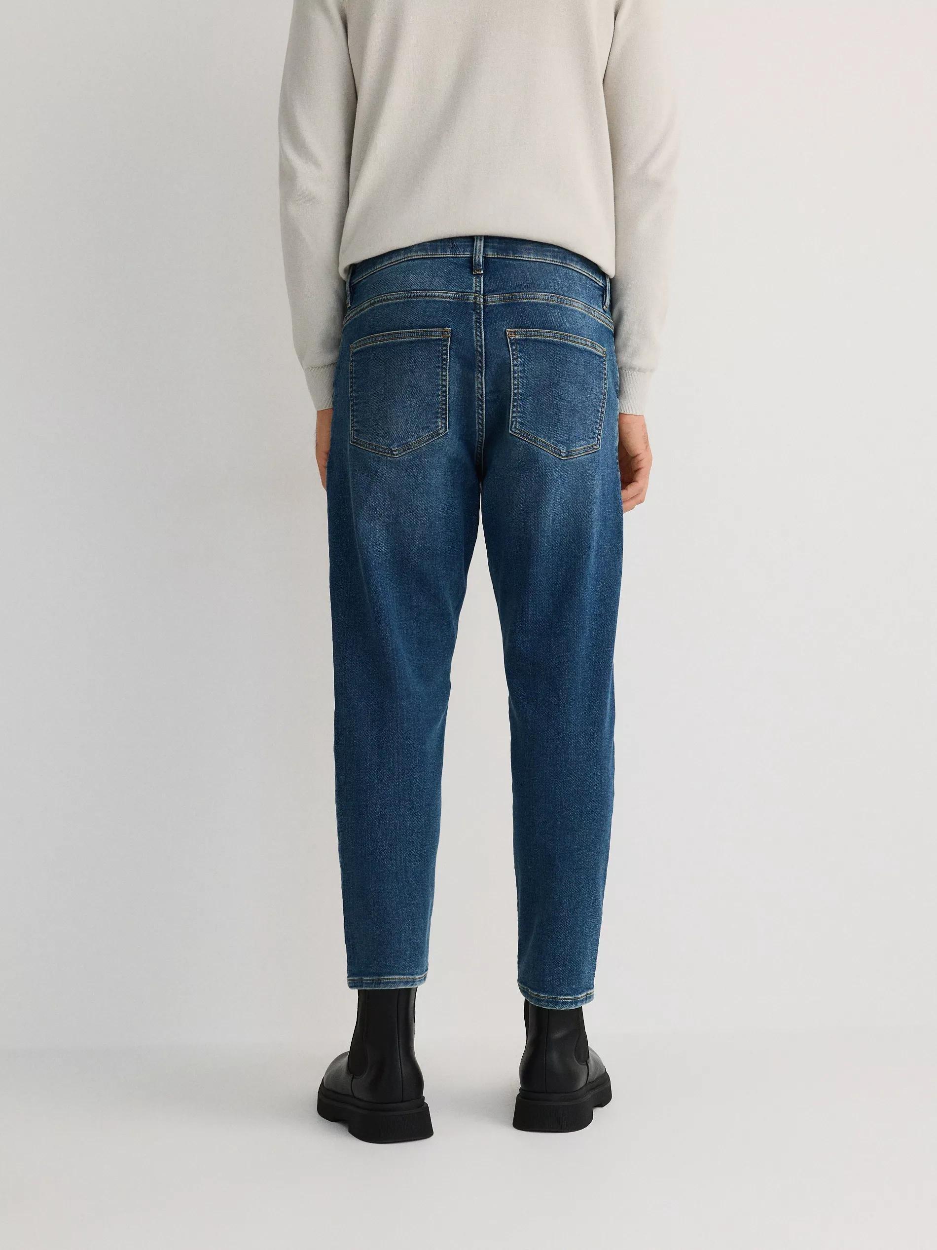 Blue Carrot Jeans With Wash Effect, Blue, large image number 3