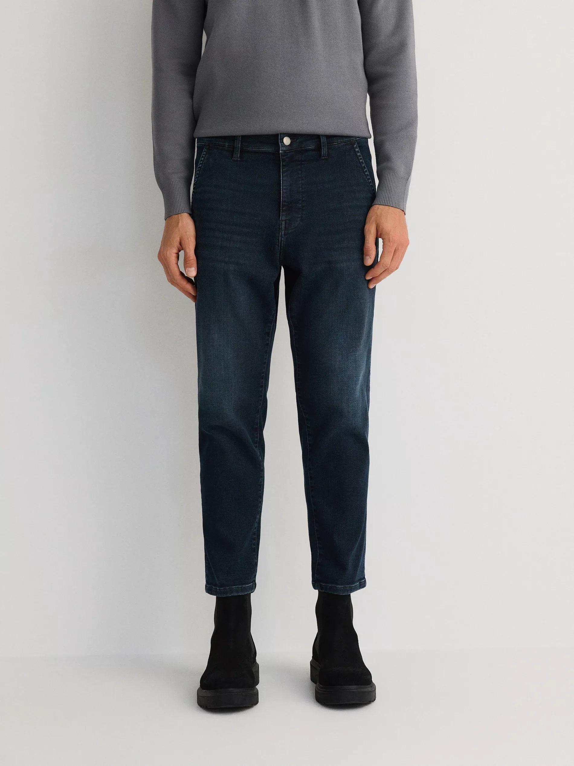 Blue Carrot Jeans With Wash Effect, Blue, large image number 1