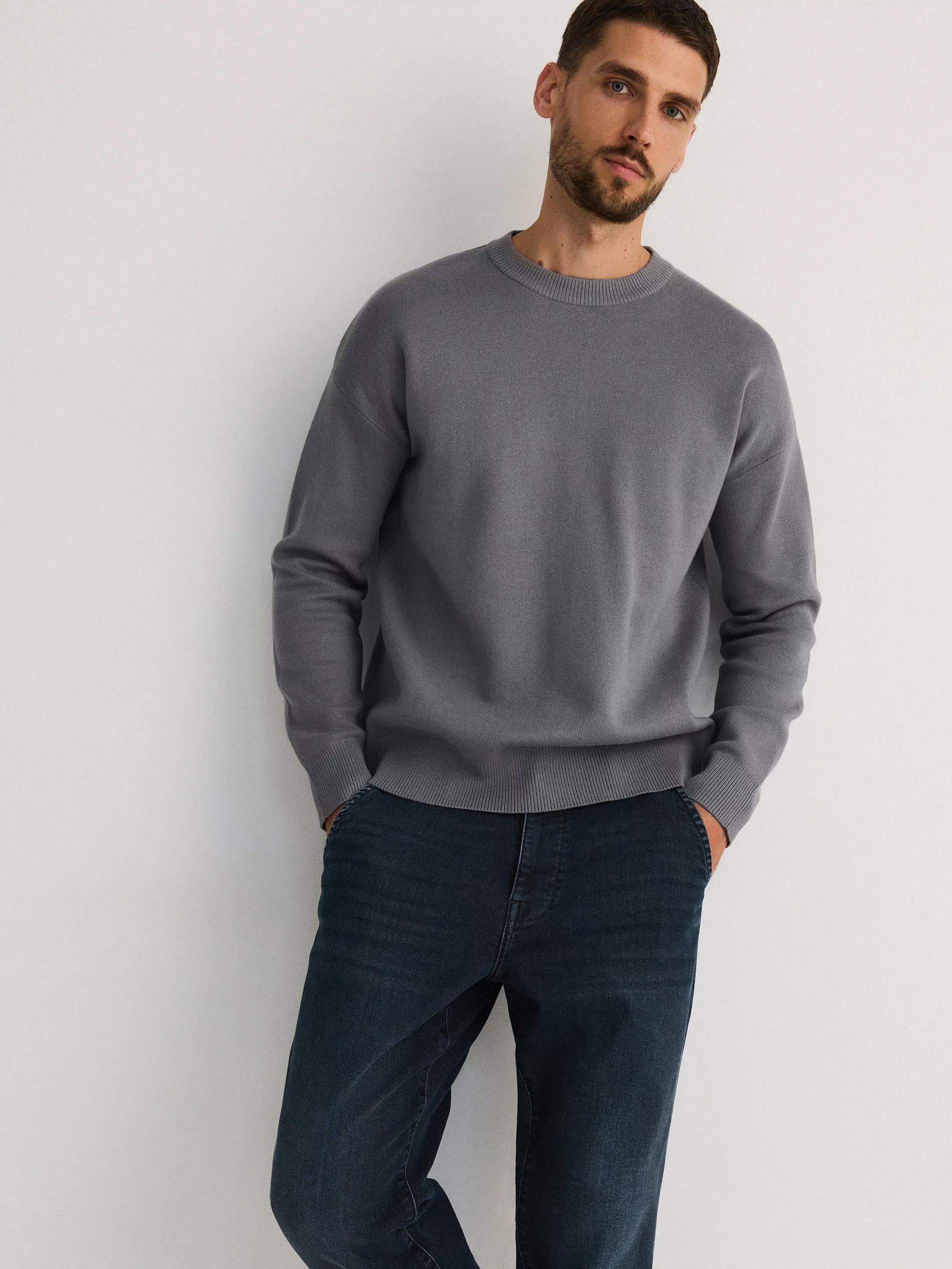 Blue Carrot Jeans With Wash Effect, Blue, large image number 2