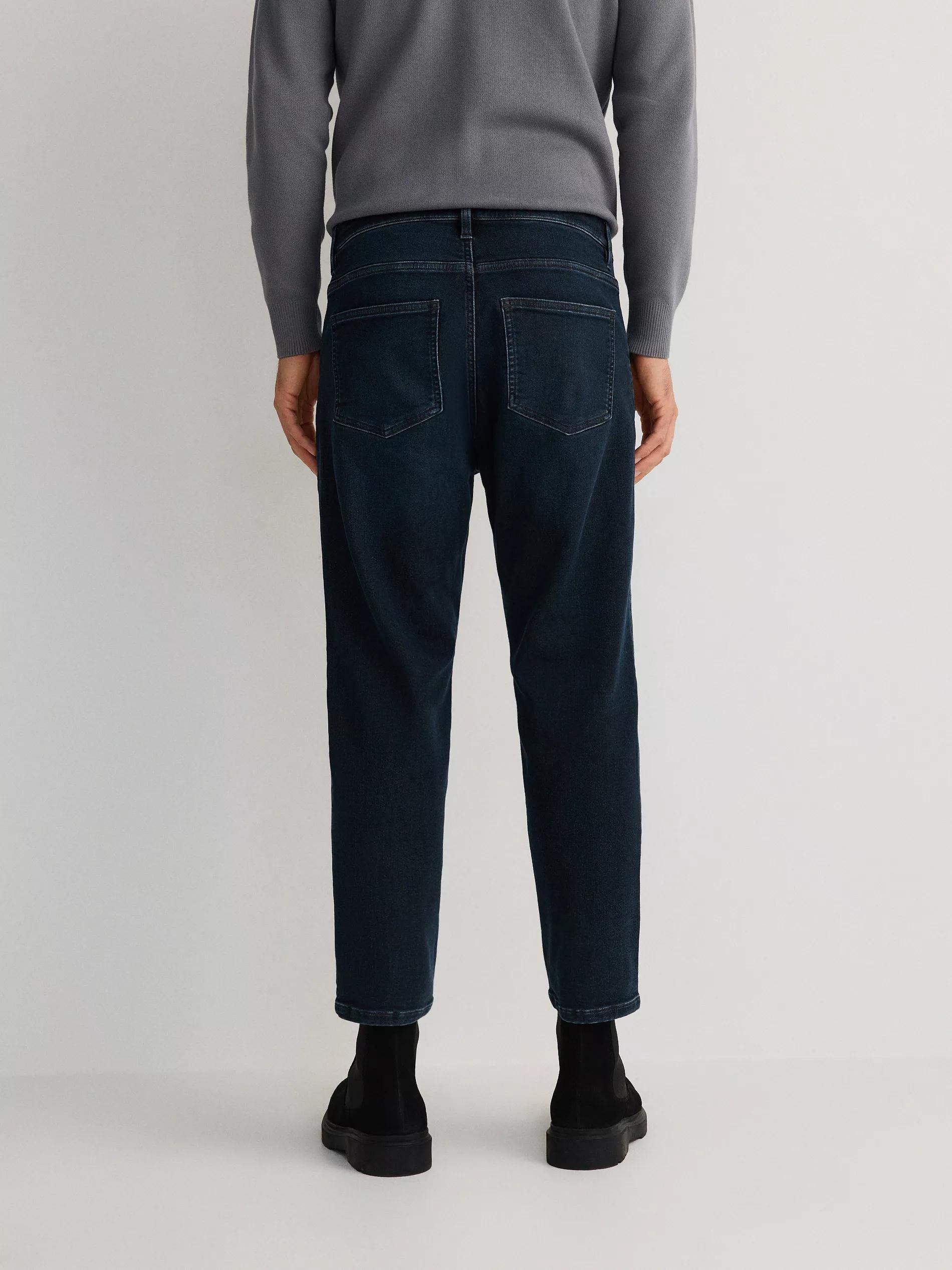 Blue Carrot Jeans With Wash Effect, Blue, large image number 3