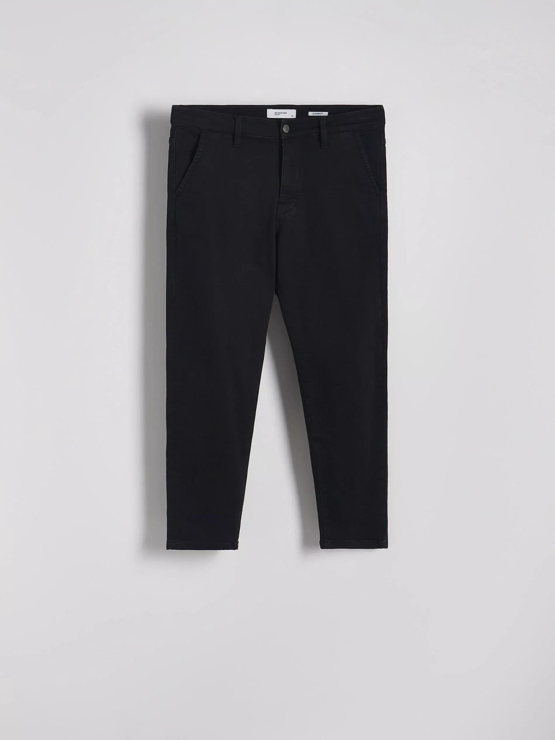 Black Carrot Jeans With Wash Effect, Black, large image number 4
