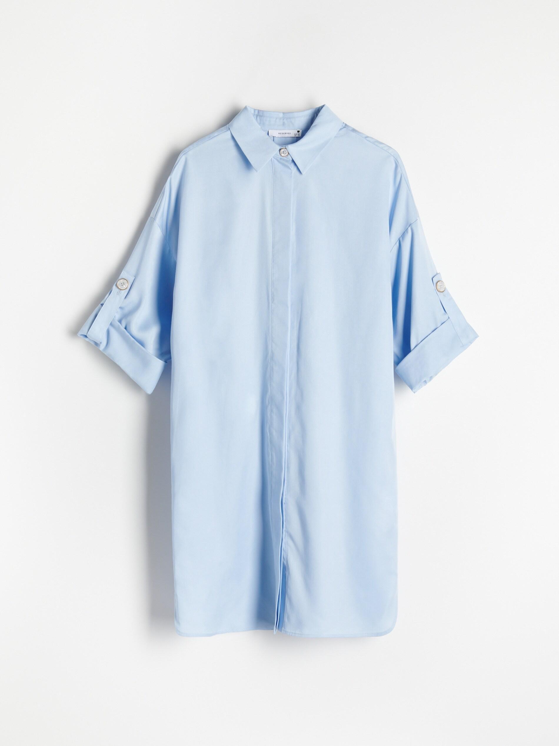 Light Blue Tencel Lyocell Shirt, Women, , large image number 3