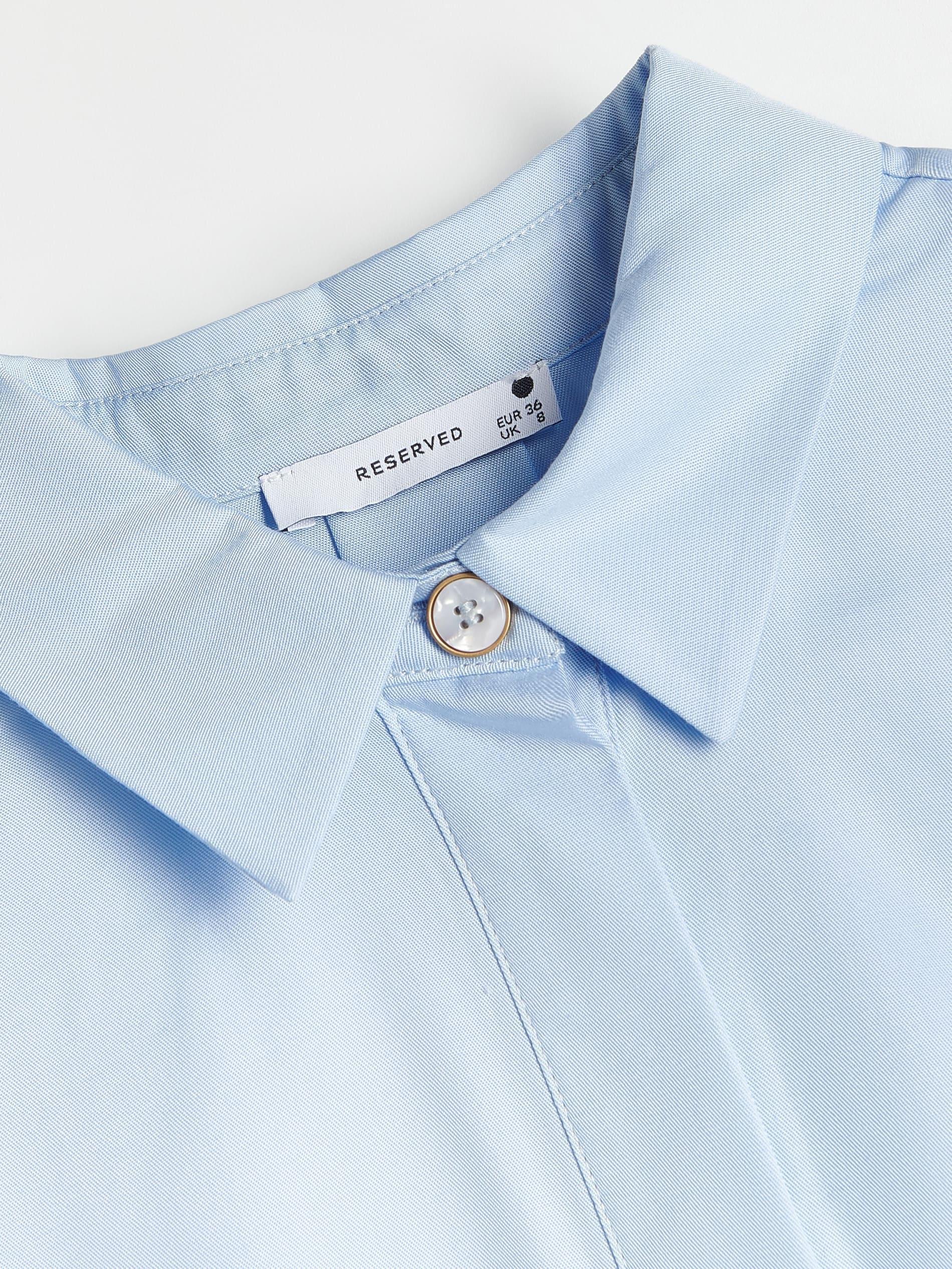Light Blue Tencel Lyocell Shirt, Women, , large image number 4