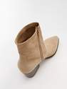 Reserved - Beige Leather Cowboy-Style Boots