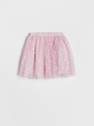 Reserved - Pink Tulle Skirt With An Application, Baby Girls