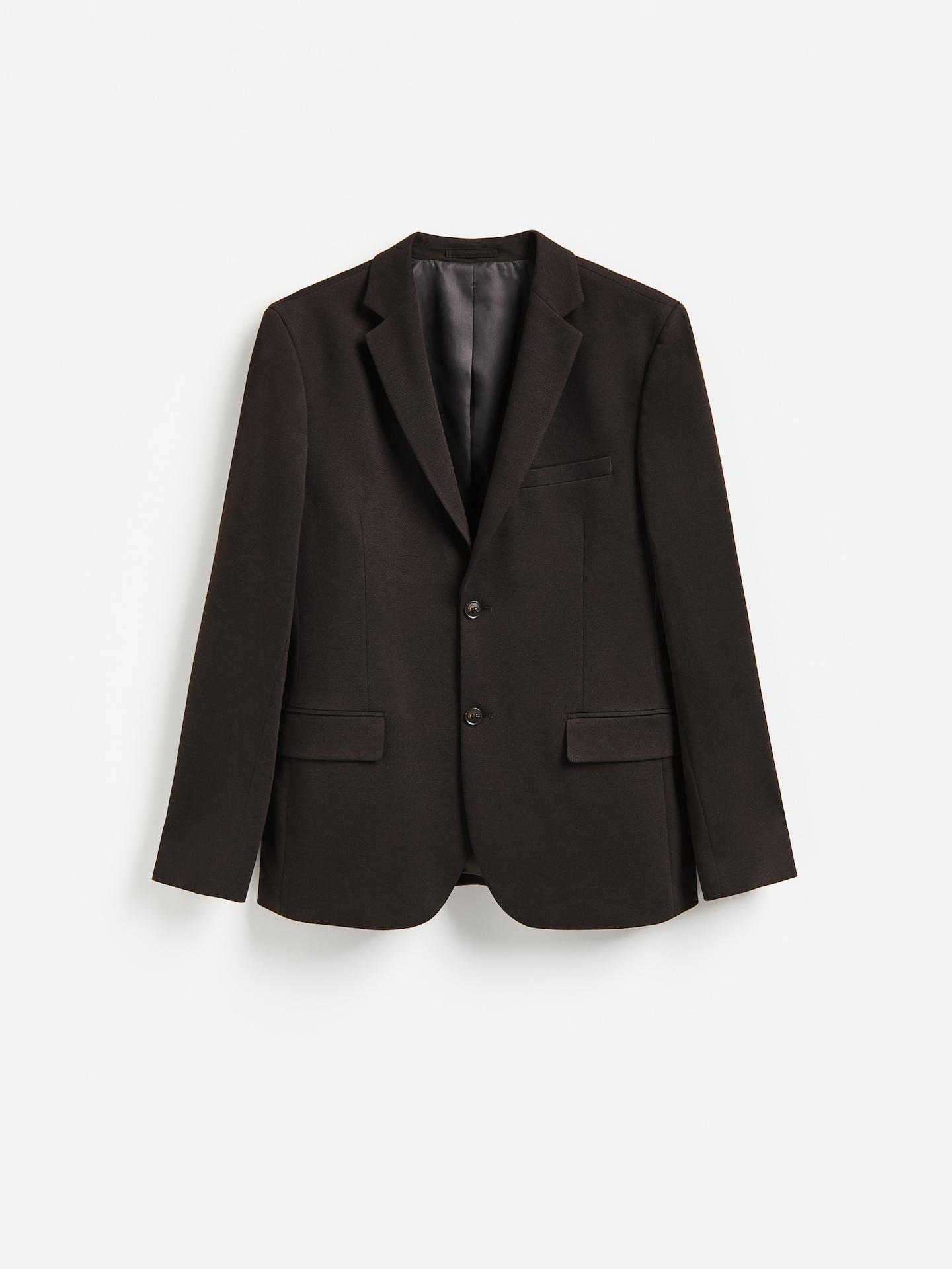 MEN`S BLAZER DARK BROWN, Brown, large image number 4