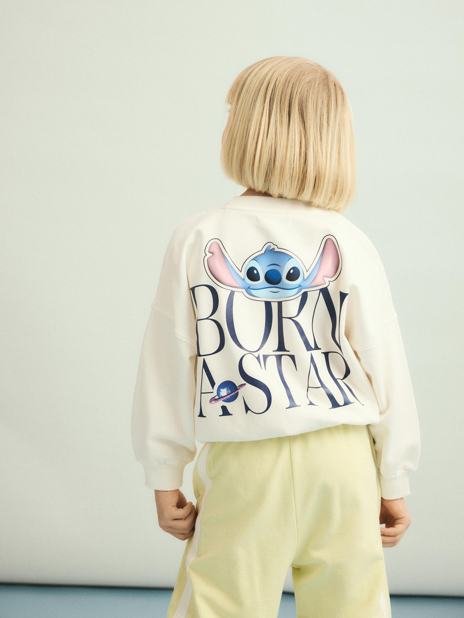 Cream Lilo & Stitch Sweatshirt, Ivory, large image number 2