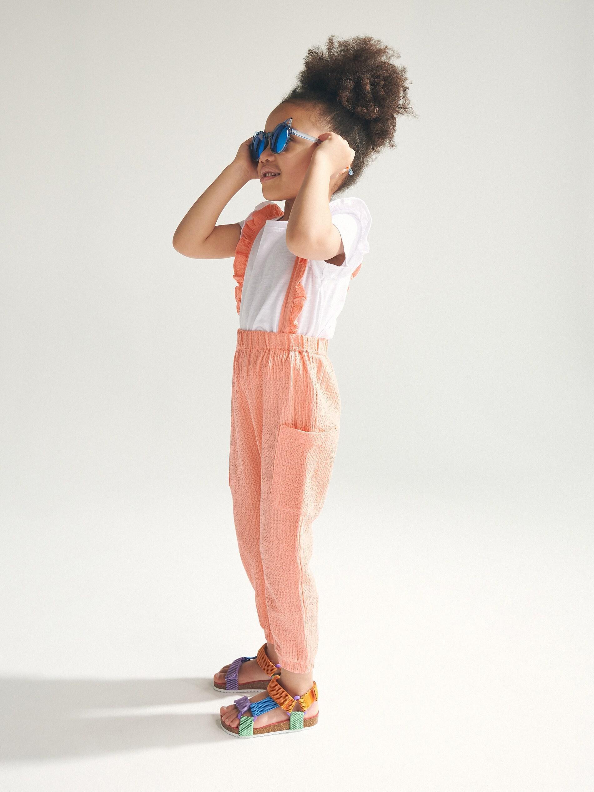 Peach Trousers With Braces, , large image number 0