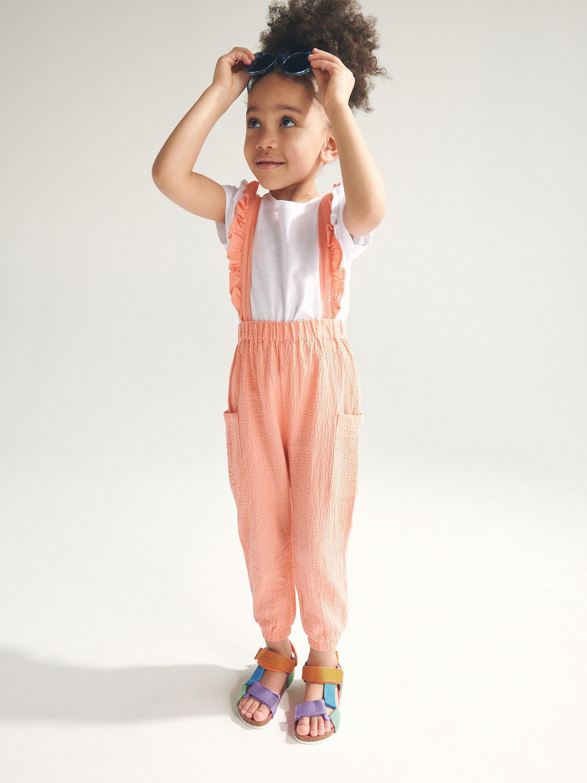 Peach Trousers With Braces, , large image number 3