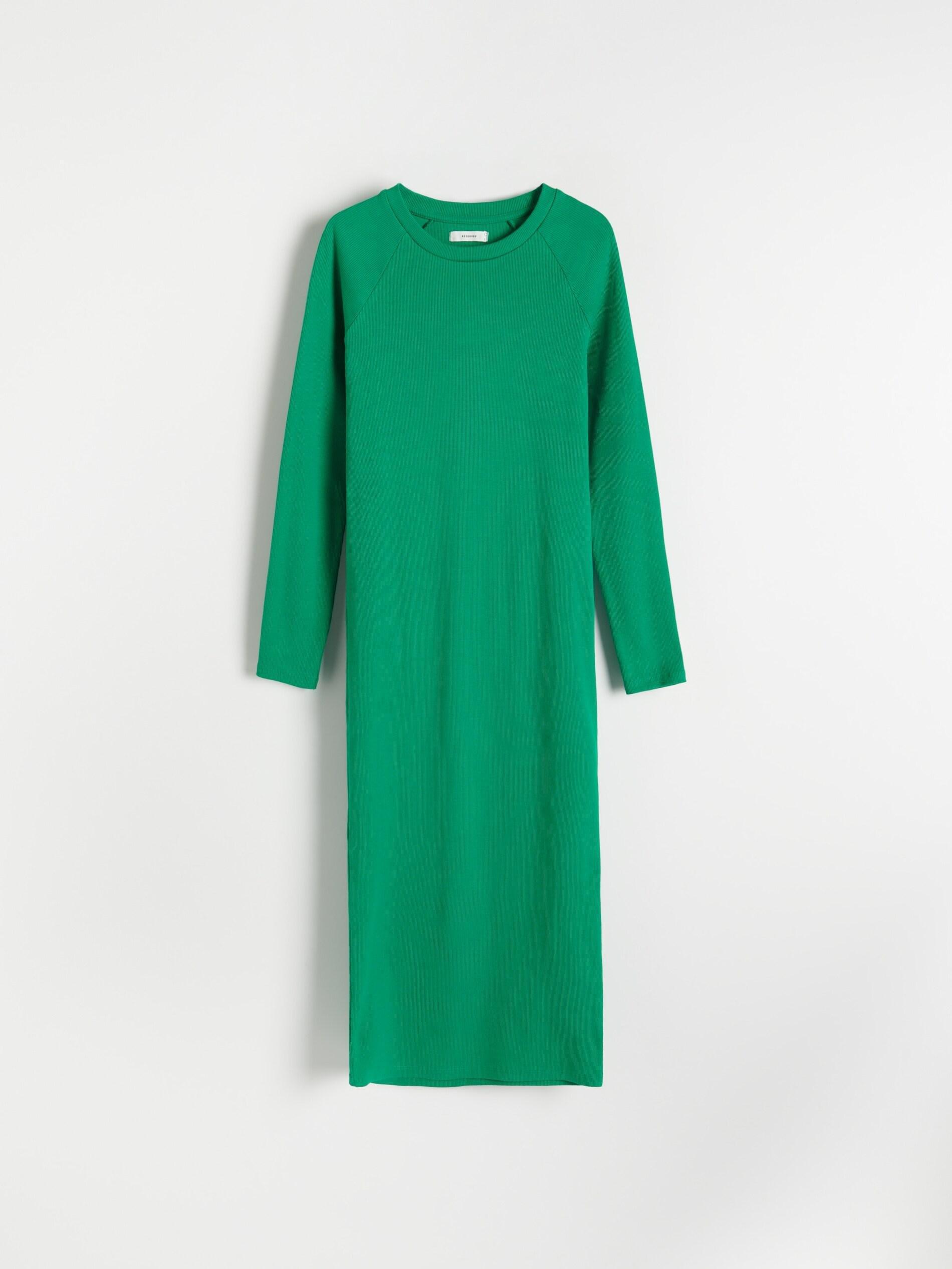 Fresh Green Ribbed Dress, Women, , large image number 3