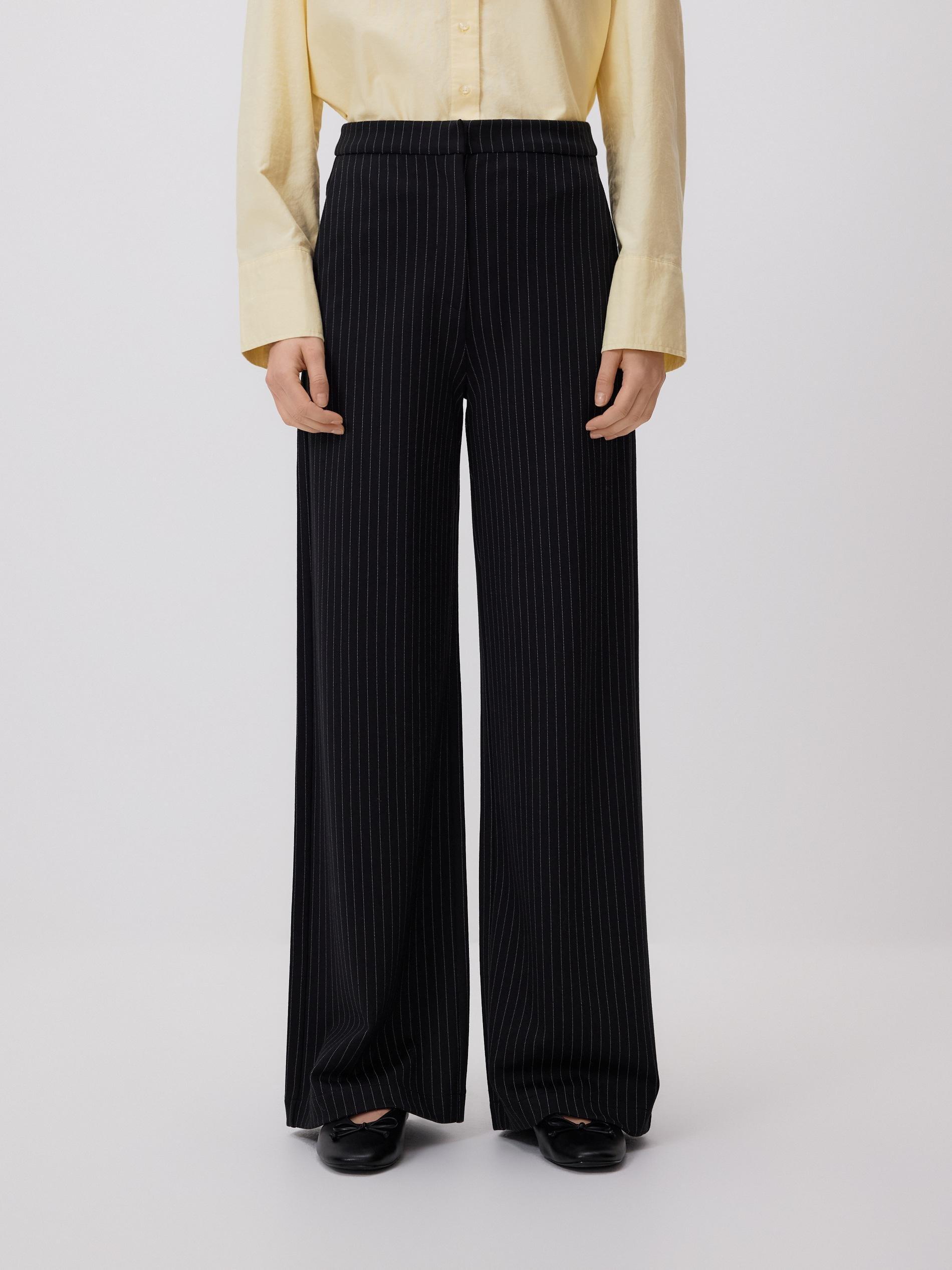 Grey Viscose Rich Trousers, Grey, medium