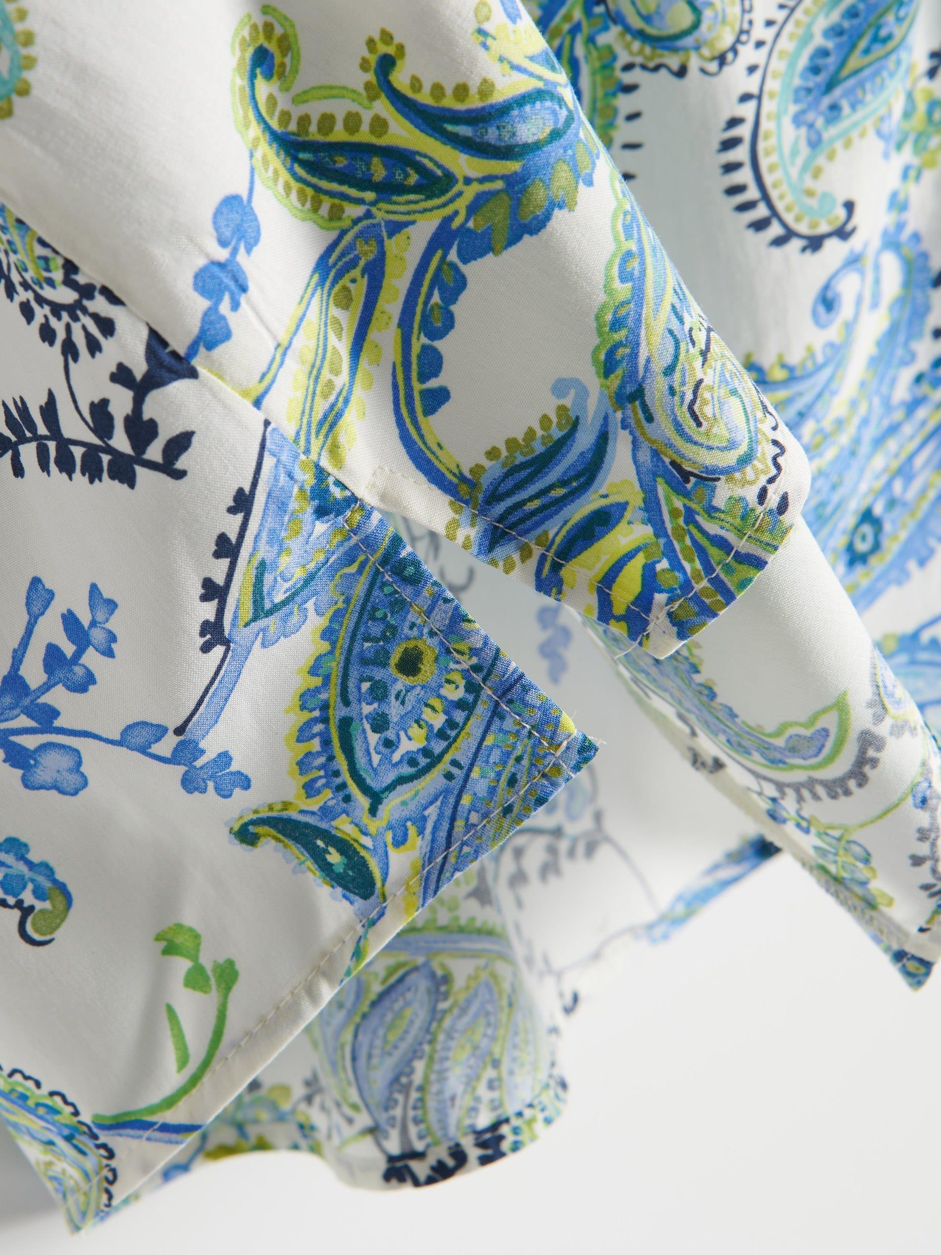 Blue Viscose Blouse, Blue, large image number 5