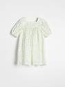 Reserved - Cream Patterned Dress, Girls