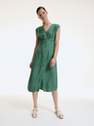 Reserved - Olive Linen Blend Dress