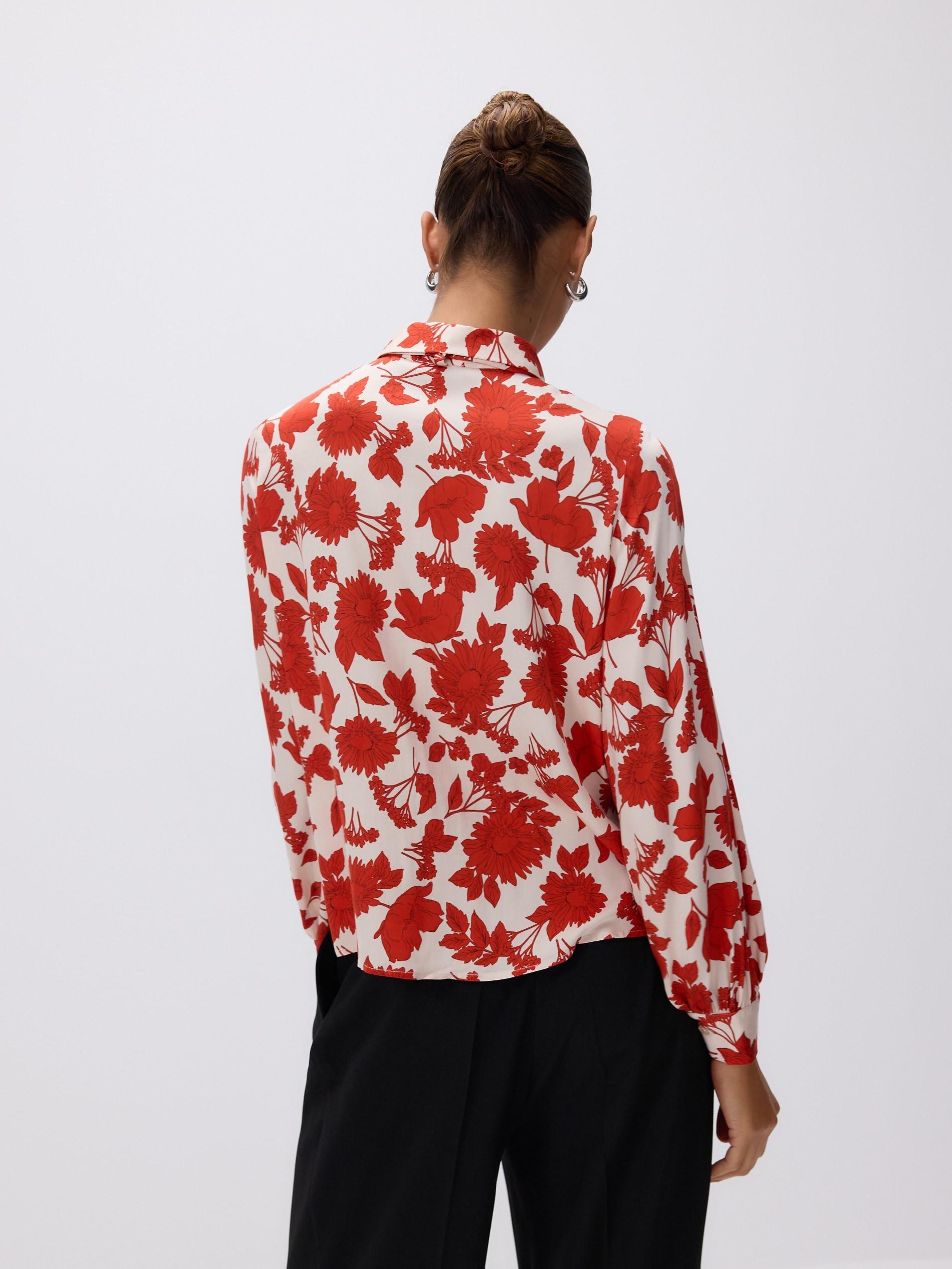 Multicolour Patterned Viscose Shirt, Multicolor, large image number 4