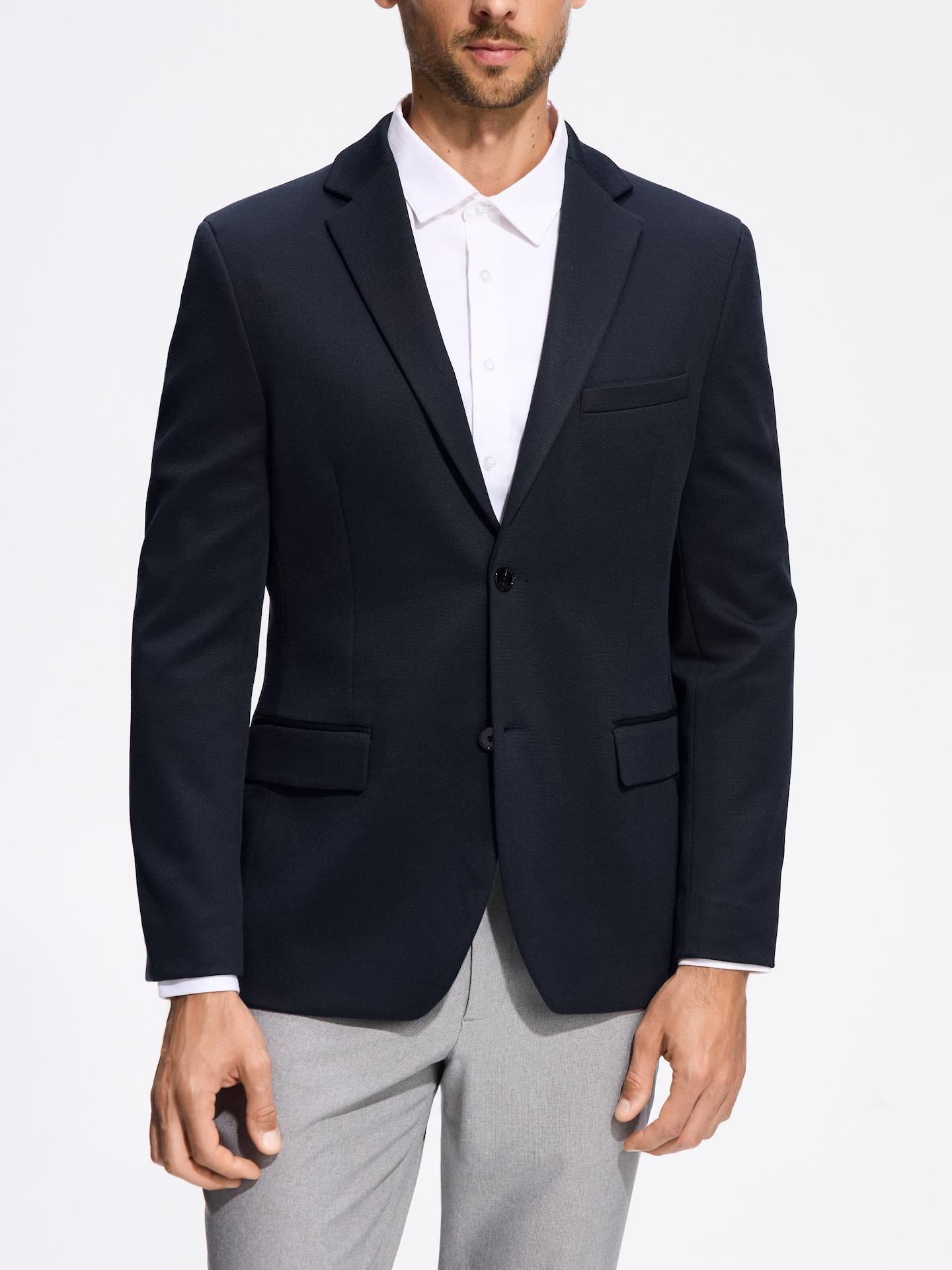Navy Slim Fit Blazer, Navy, medium