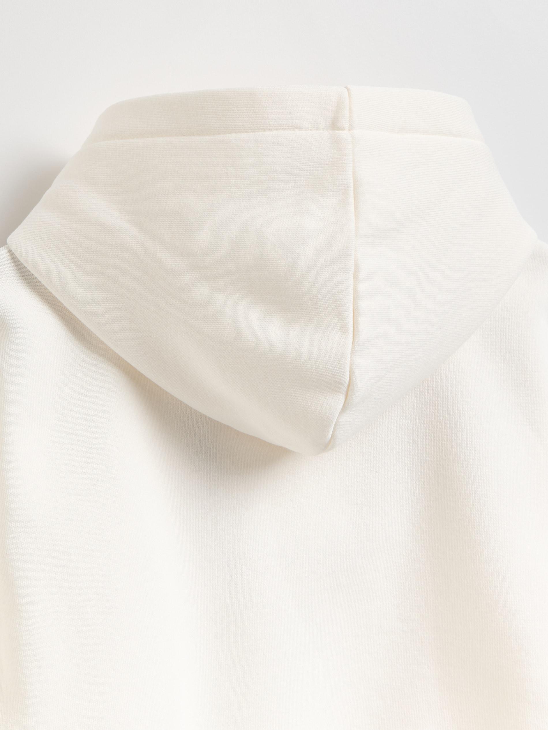 Cream Printed Sweatshirt, Ivory, large image number 3