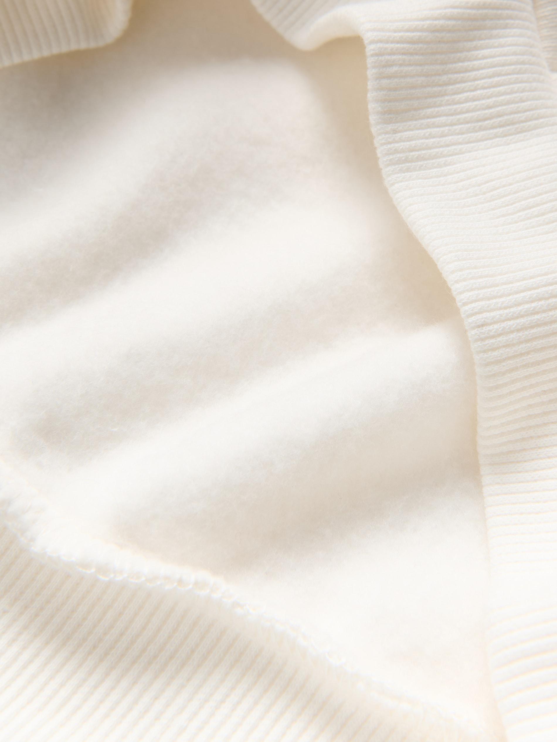 Cream Printed Sweatshirt, Ivory, large image number 5