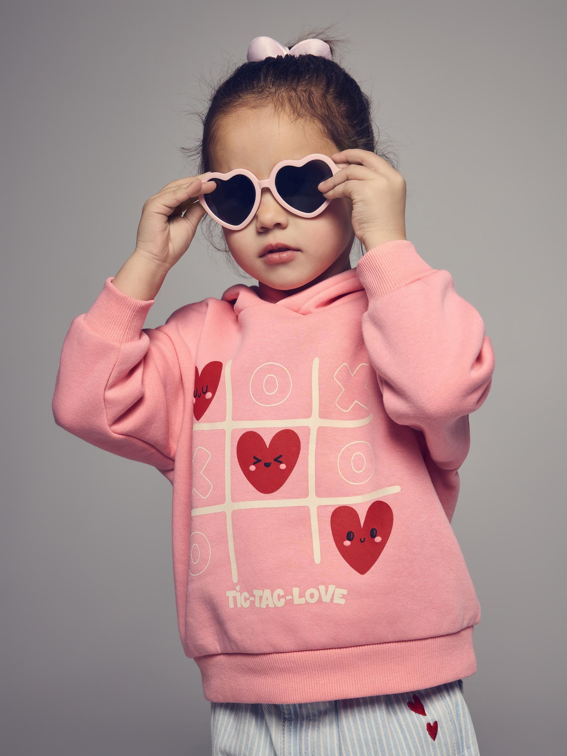 Pink Printed Sweatshirt, Pink, large image number 0