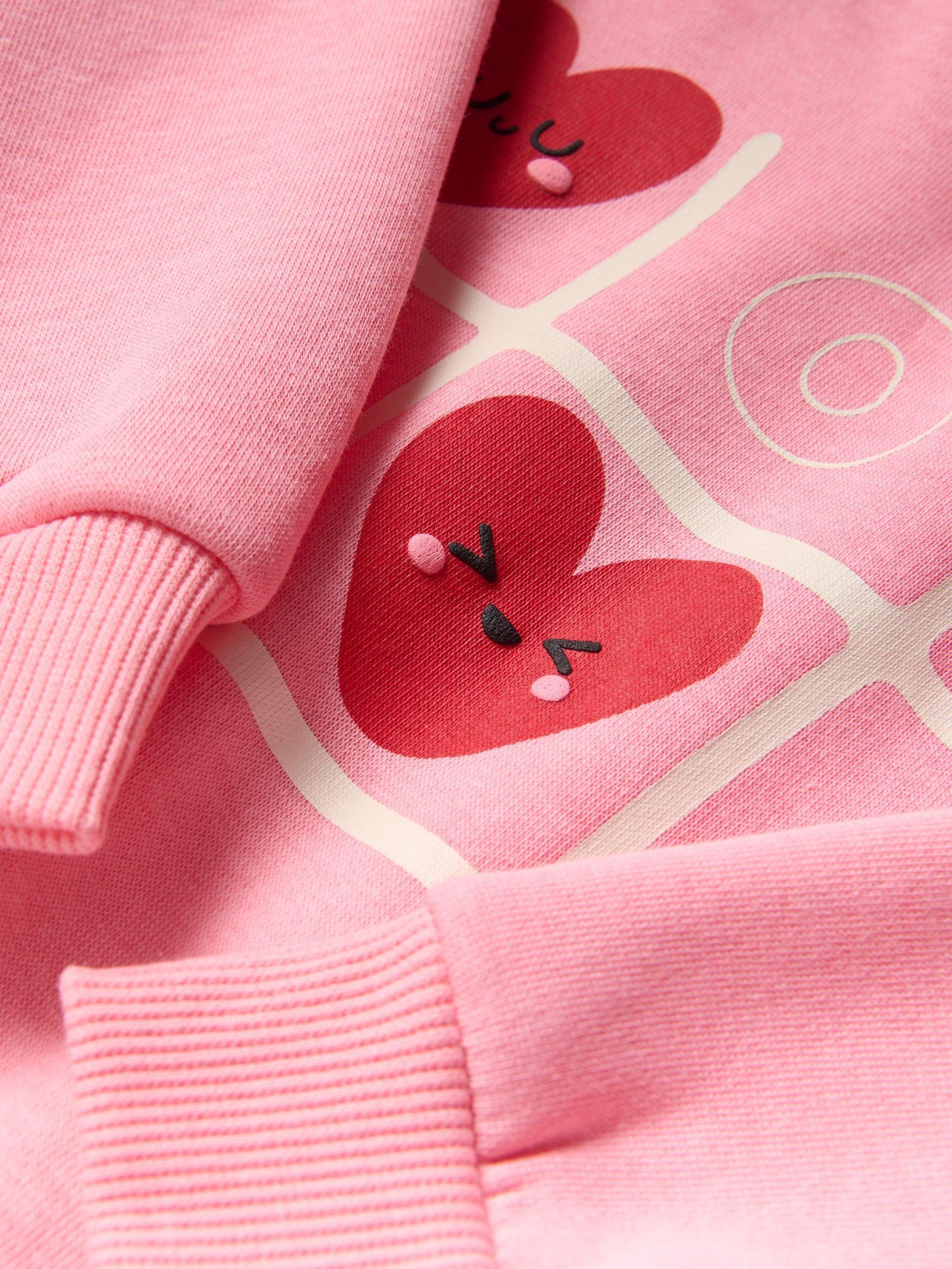 Pink Printed Sweatshirt, Pink, large image number 4