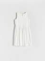 Reserved - White Cotton Dress, Kids Girls
