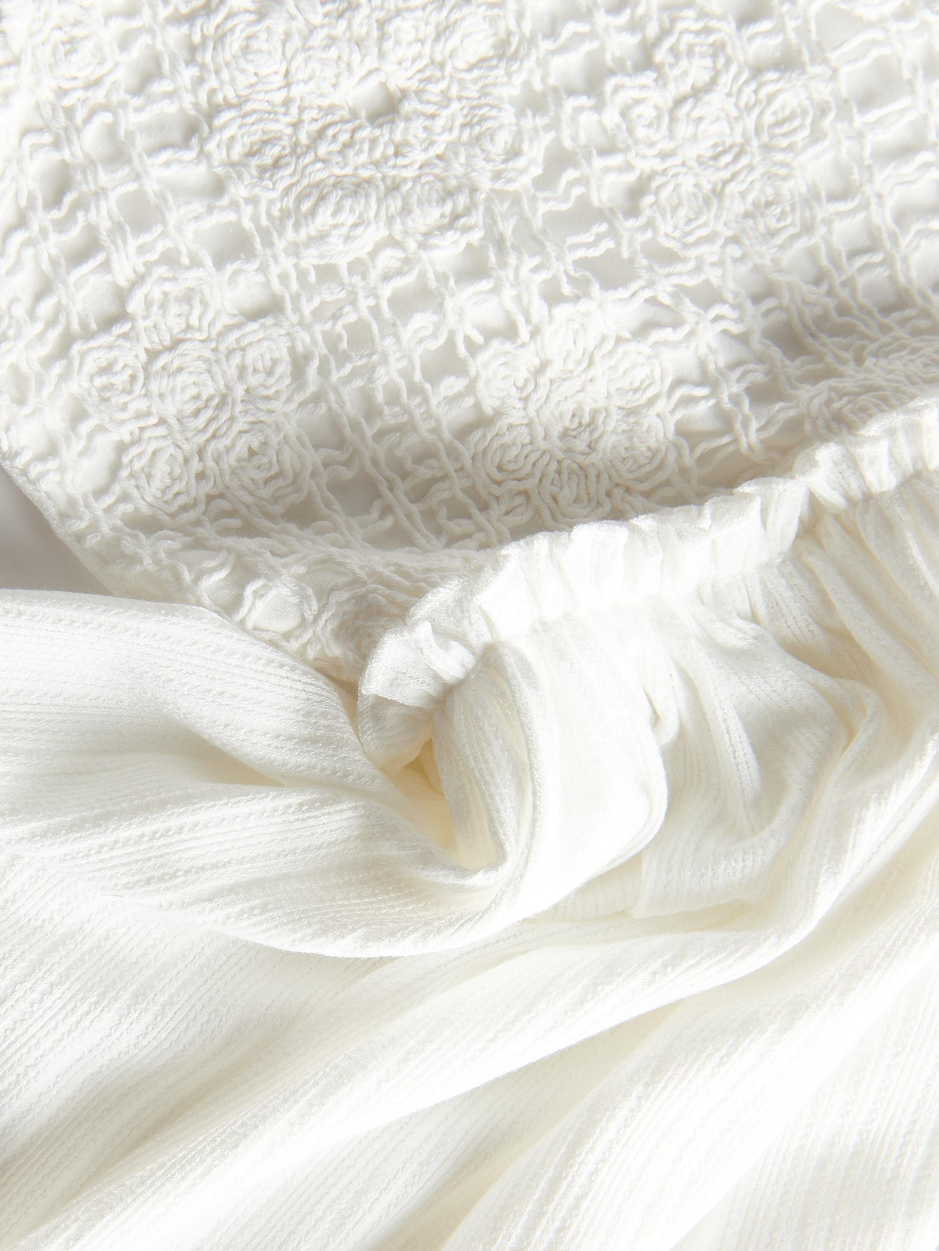 White Cotton Dress, Kids Girls, , large image number 7