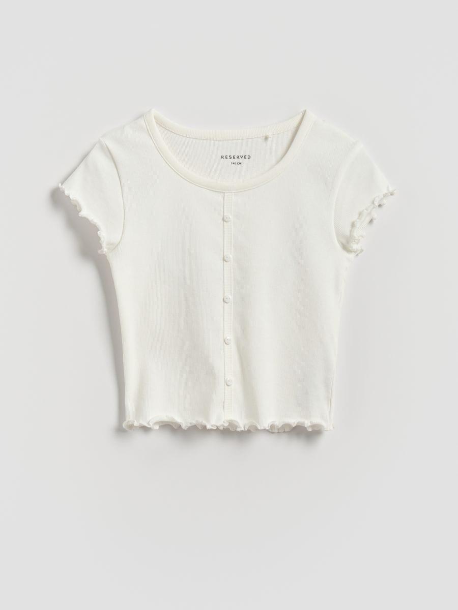 T-shirt with buttons, , large image number 0