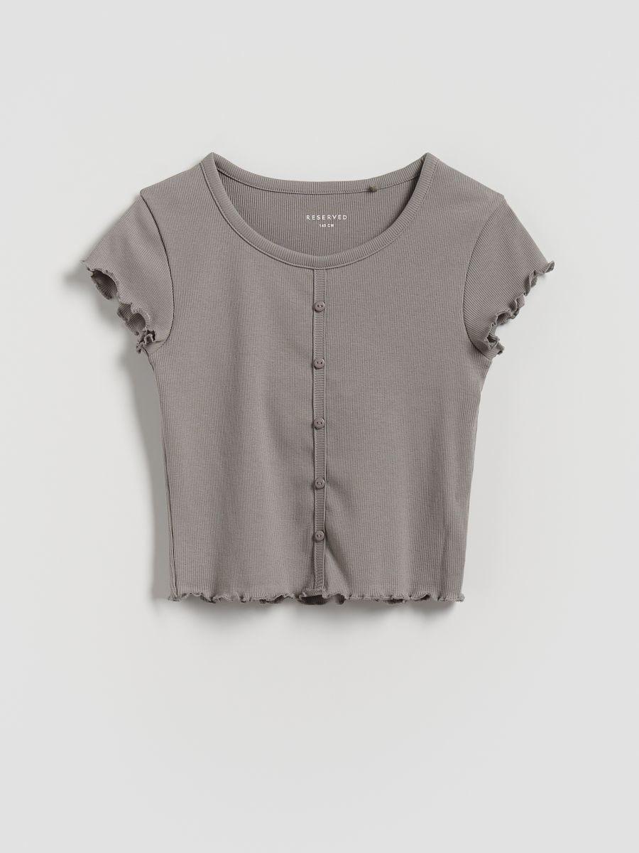 T-shirt with buttons, , large image number 0