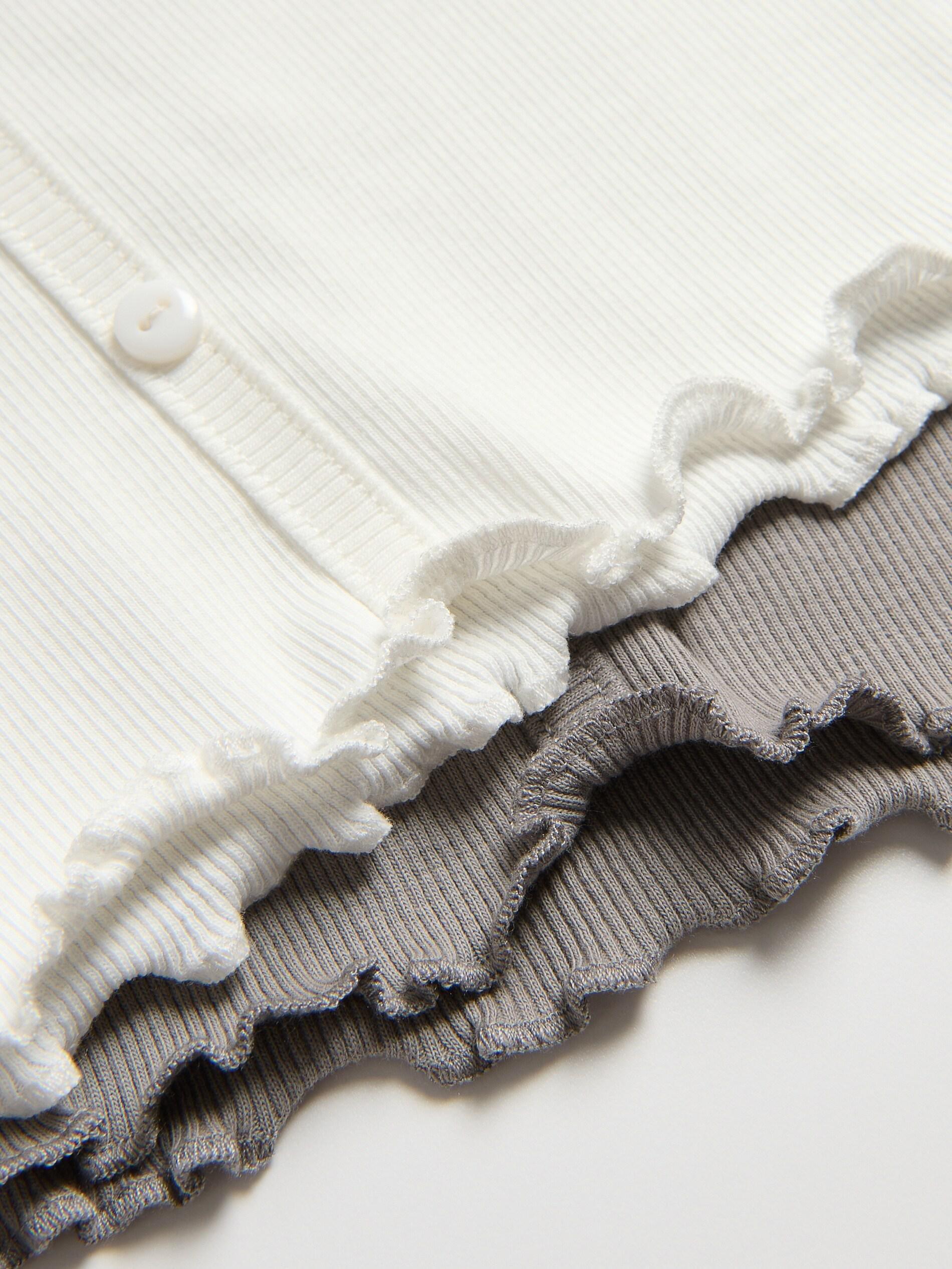 T-shirt with buttons, Grey, medium