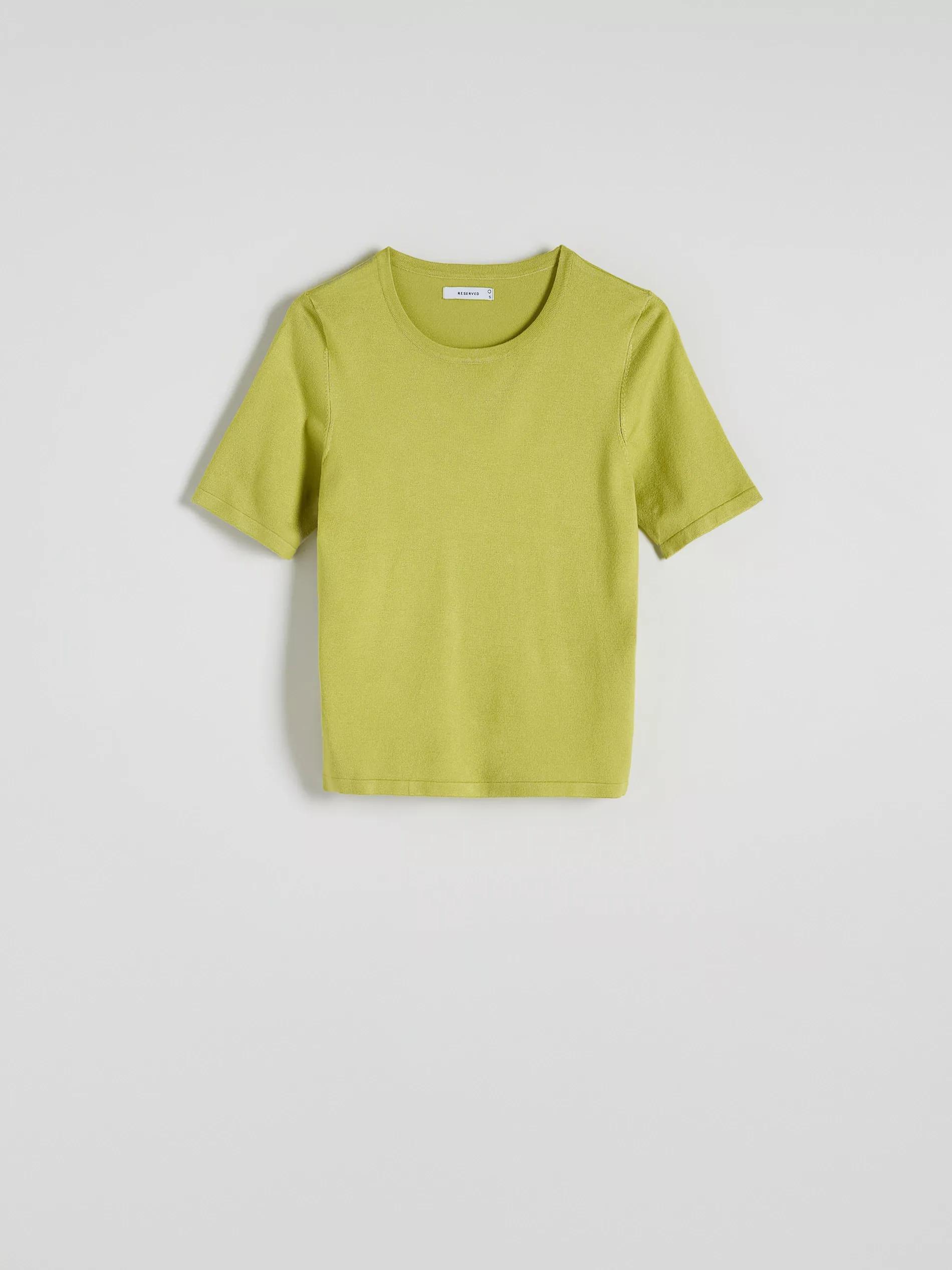 Yellow Green Short Sleeve Jumper, , large image number 4